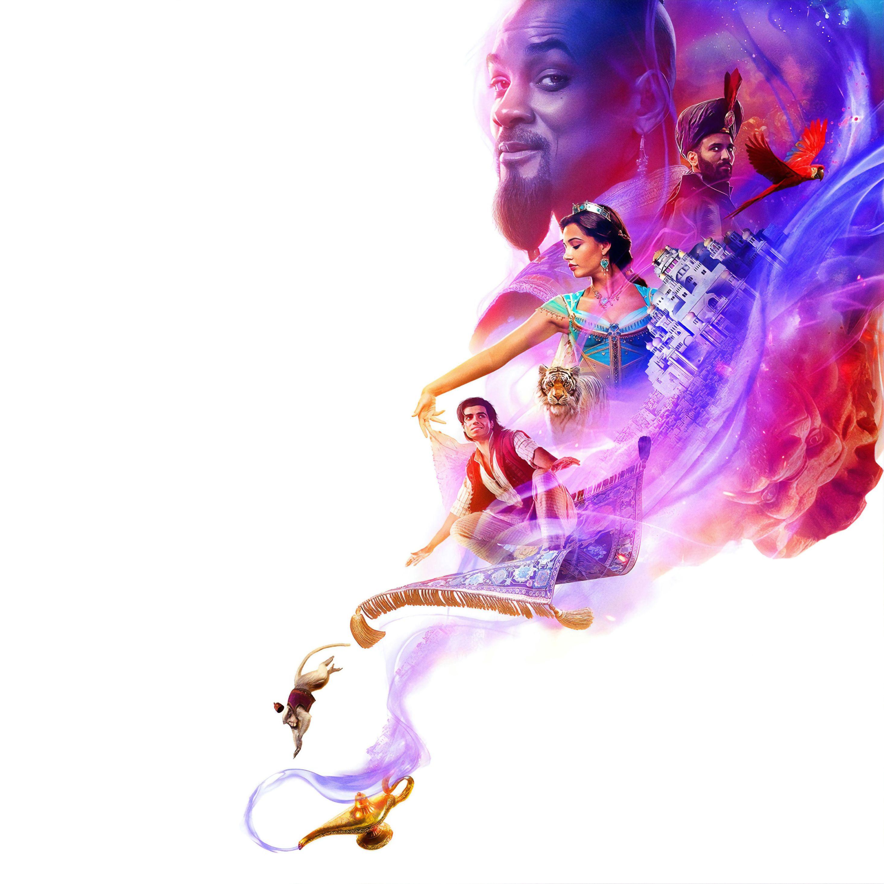 2932x2932 Disney Aladdin 2019 4K iPad Pro Retina Display Wallpaper