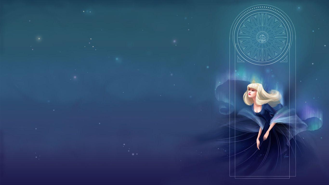 1366x768 Aurora, Sleeping Beauty, Disney, Artwork, Princesses, Family