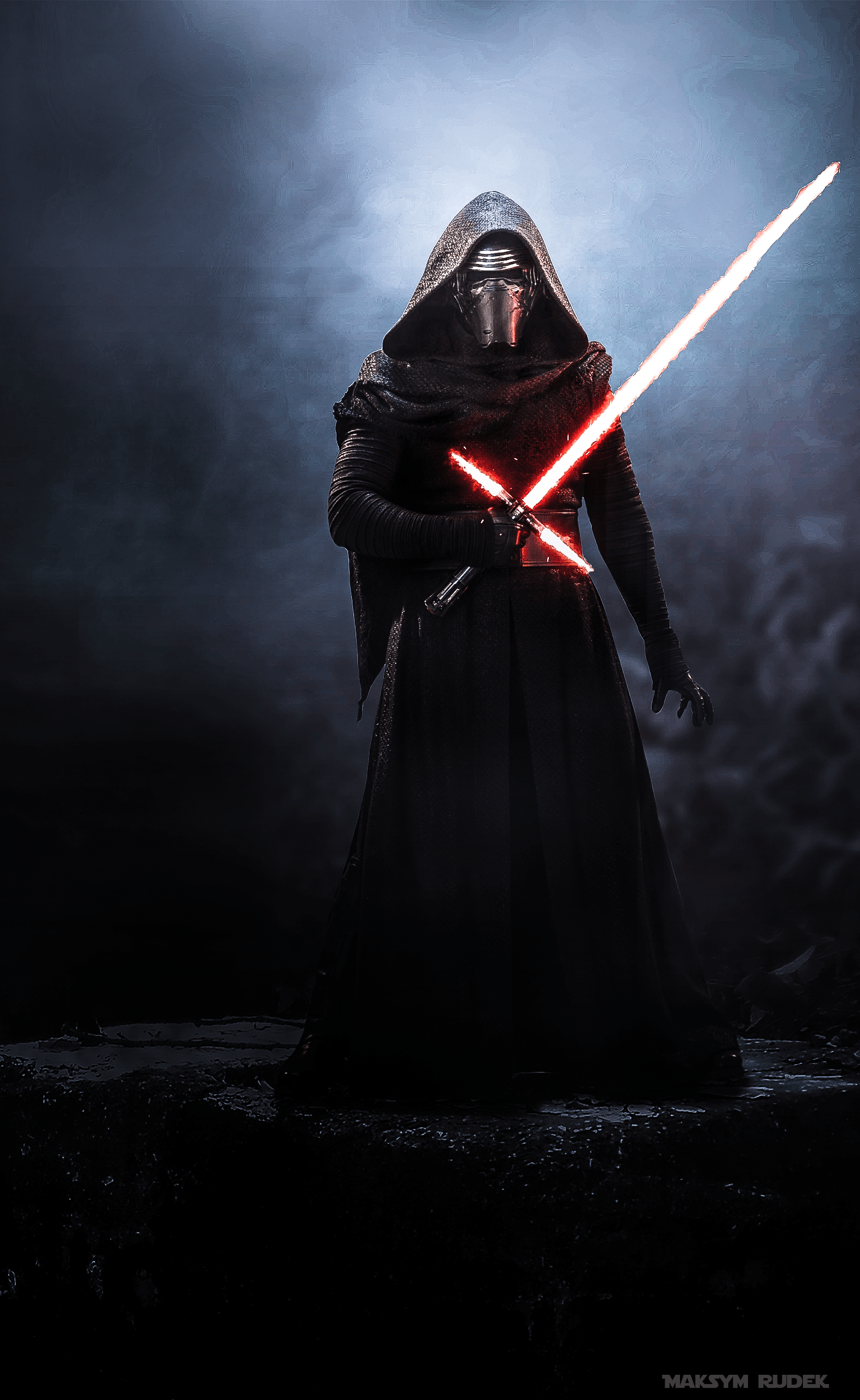 1567x2552 Kylo Ren Fortnite Wallpaper