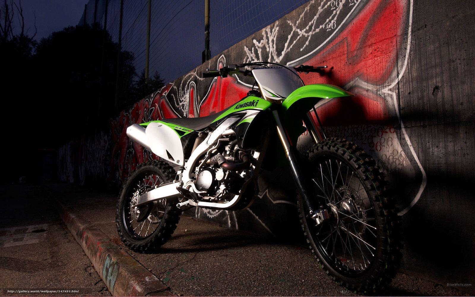 1600x1000 Download wallpaper Kawasaki, Motocross, KX450F, 2009 KX450F free
