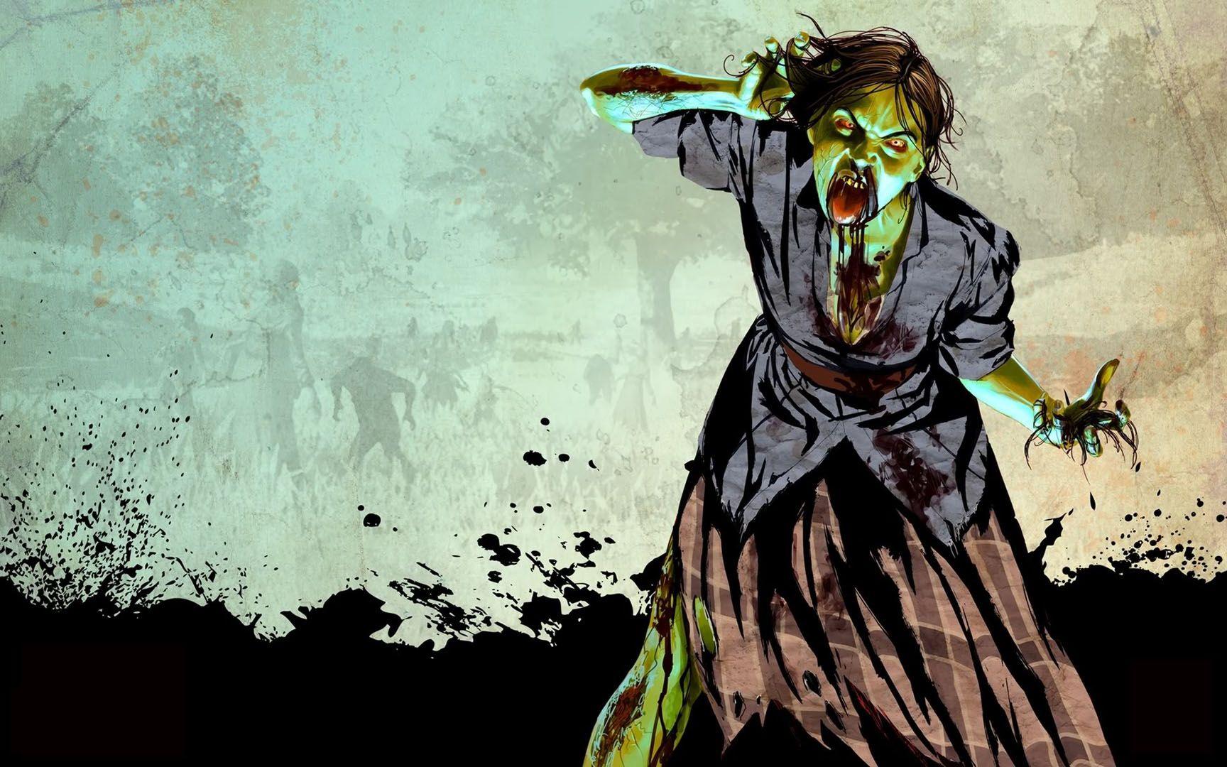 1728x1080 Zombie Farm Woman Dead Redemption Wallpaper