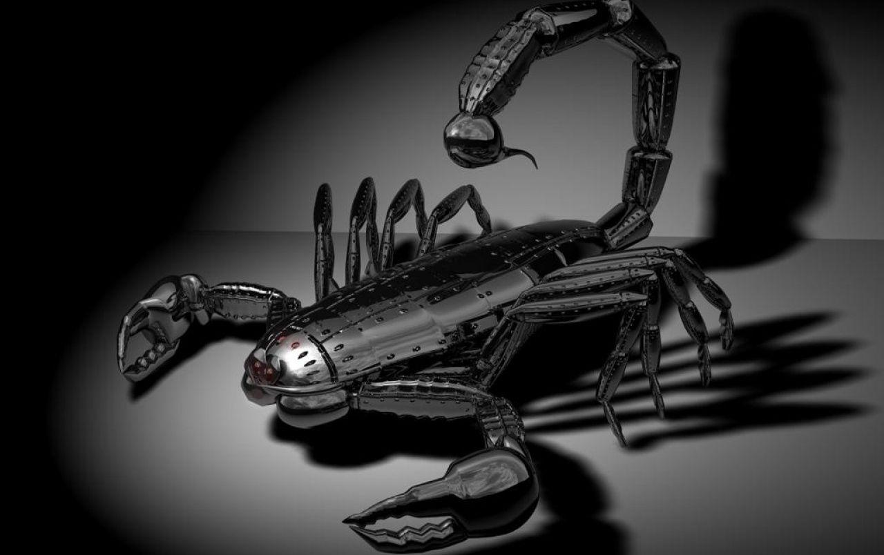 1280x804 Chrome Scorpion wallpaper. Chrome Scorpion