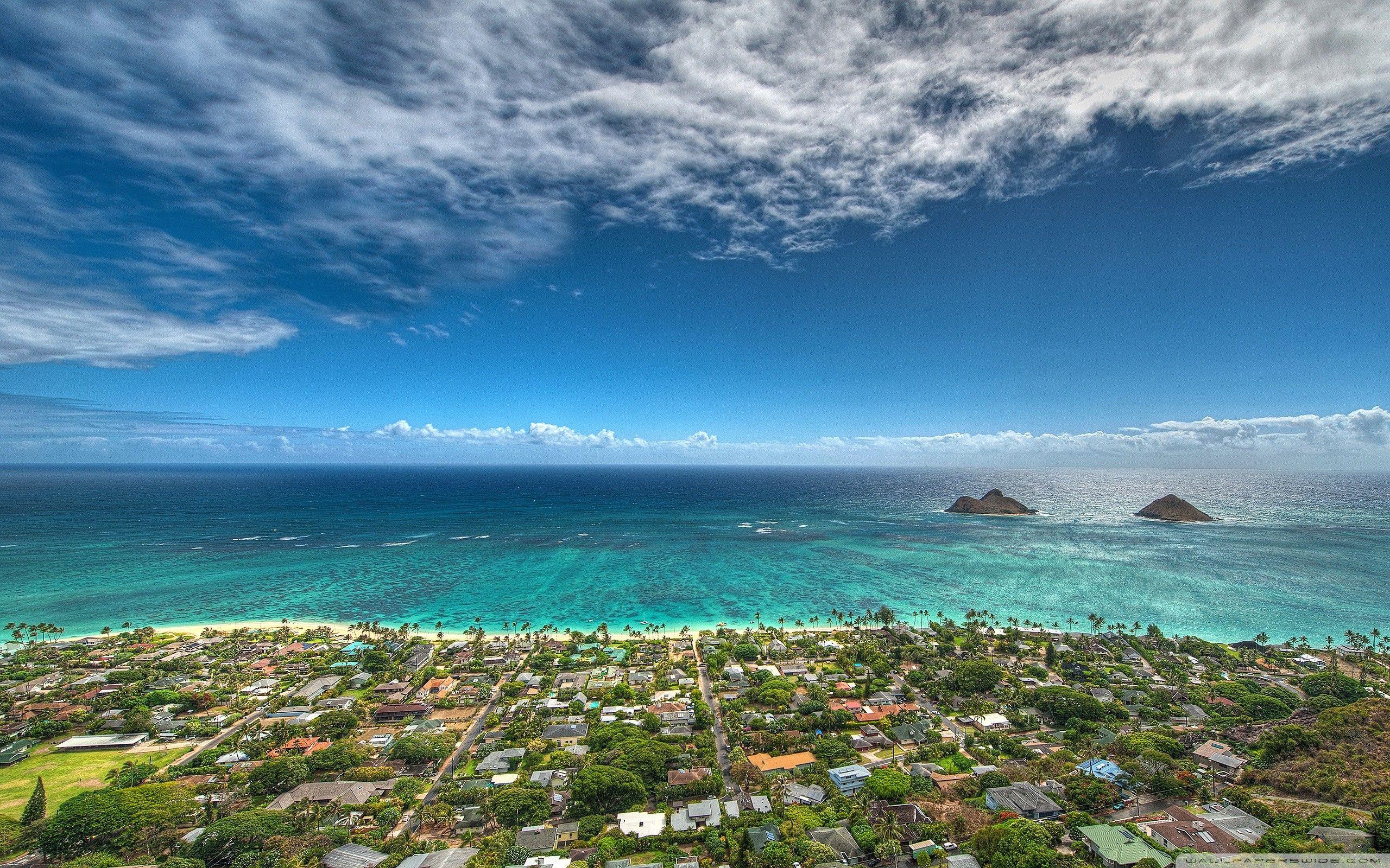 2560x1600 Beach hawaii aerial wallpaperx1600