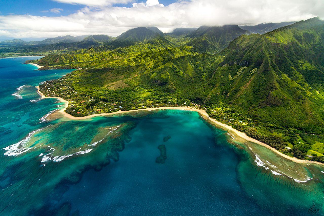1280x853 Picture Hawaii Maniniholo Bay Ocean Nature mountain Tropics