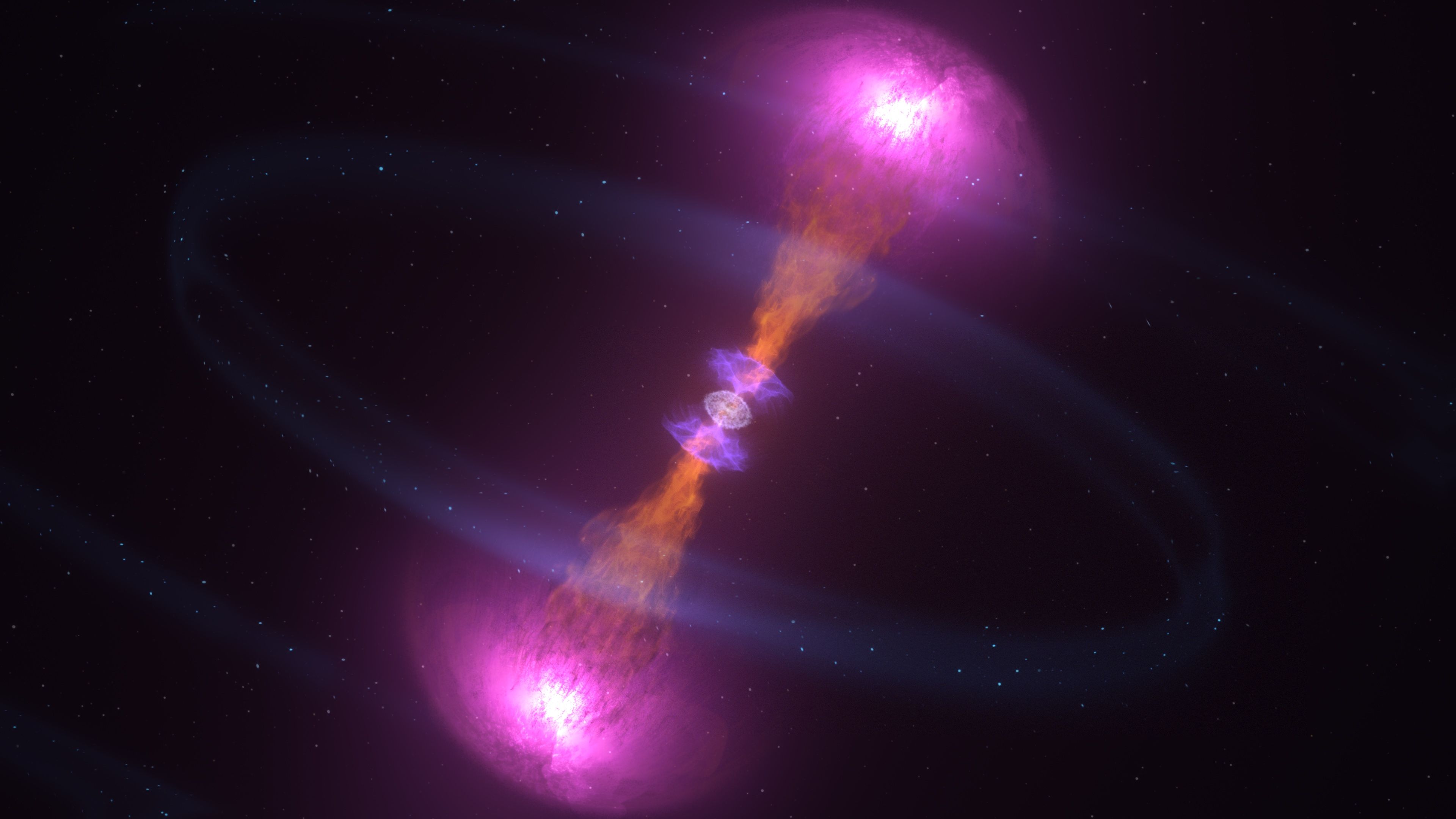 3840x2160 NASA SVS. Doomed Neutron Stars Create Blast of Light and Gravitational Waves