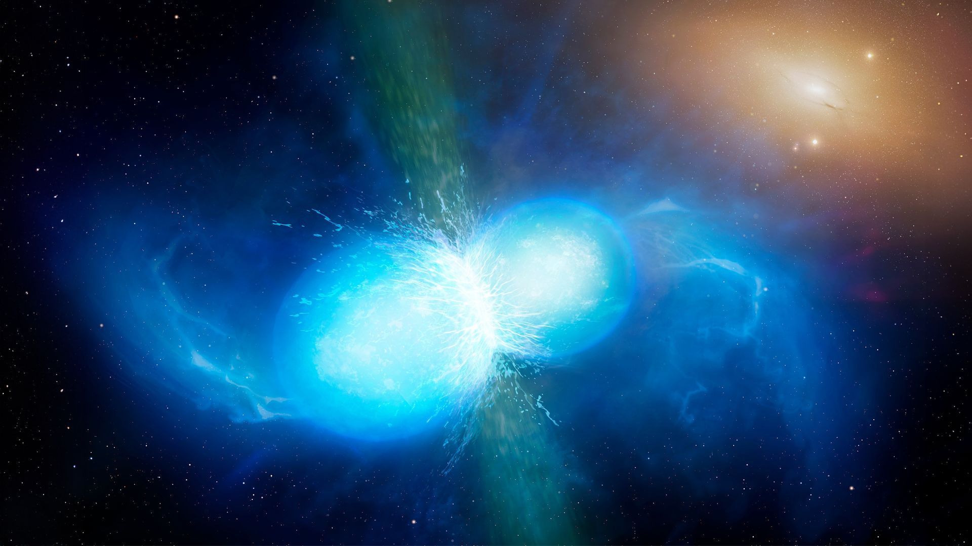 1920x1080 Kilonova study: Life as we know it might end if two neutron stars collide