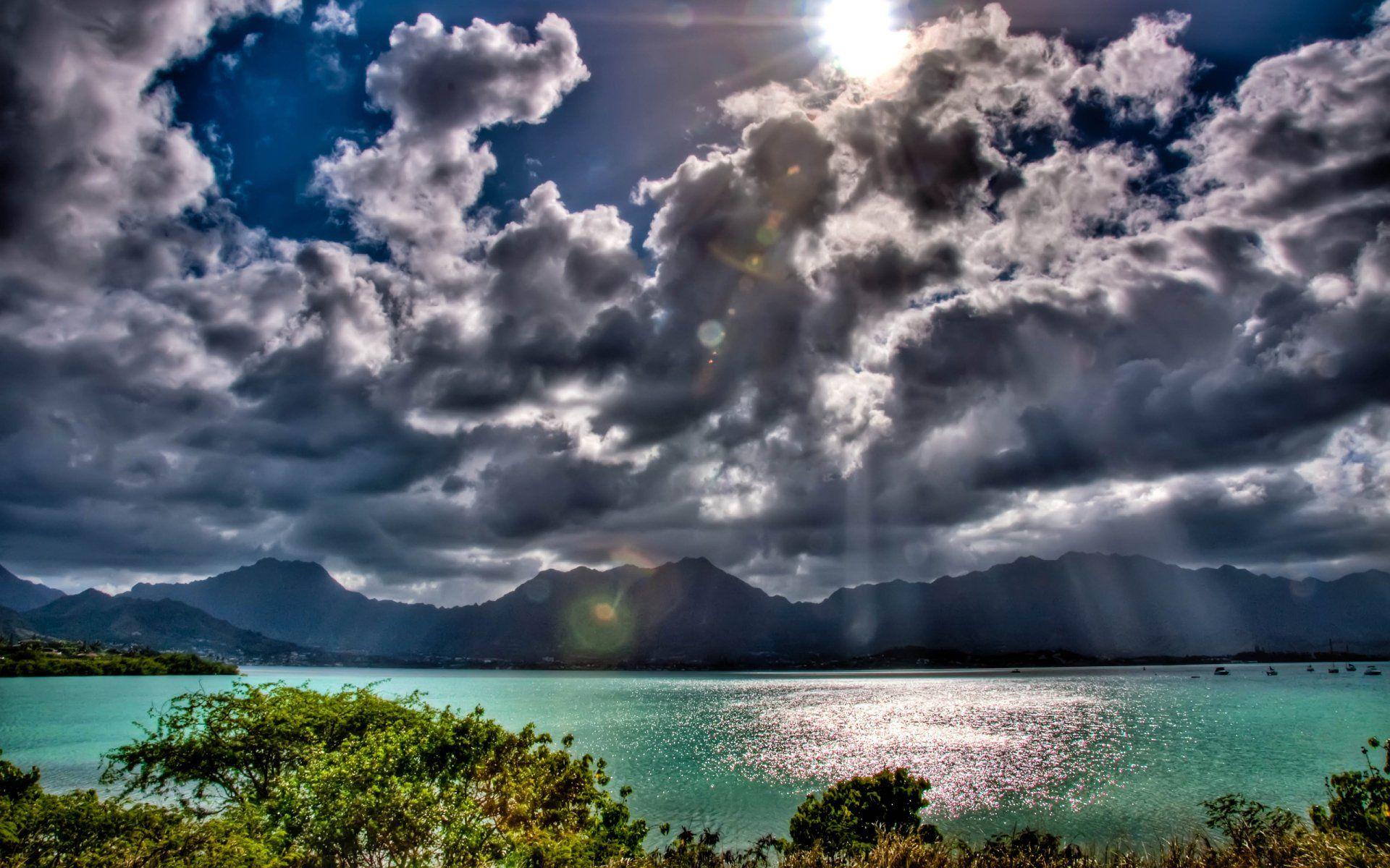 1920x1200 Sunuds in Oahu, Hawaii HD Wallpaper. Background