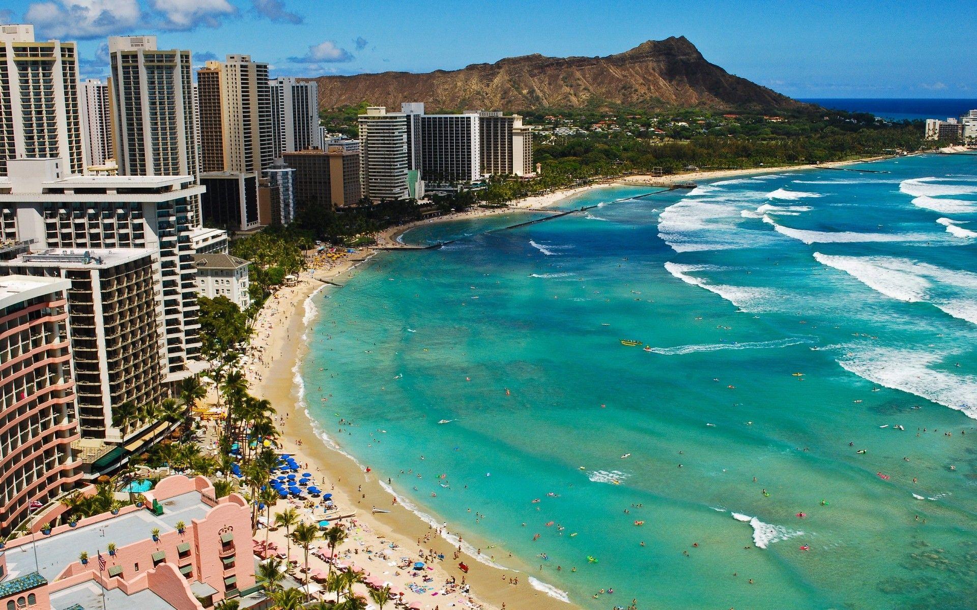 1920x1200 Waikiki Beach Hawaii