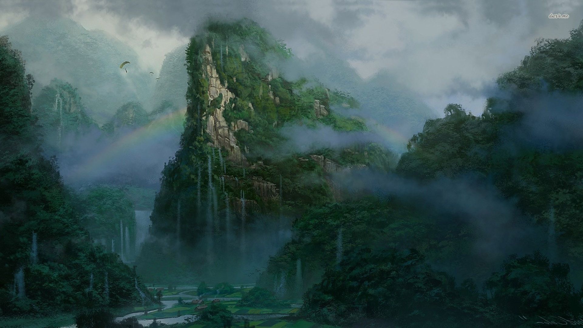 1920x1080 Fantasy Jungle Dark Best Wallpaper 111504