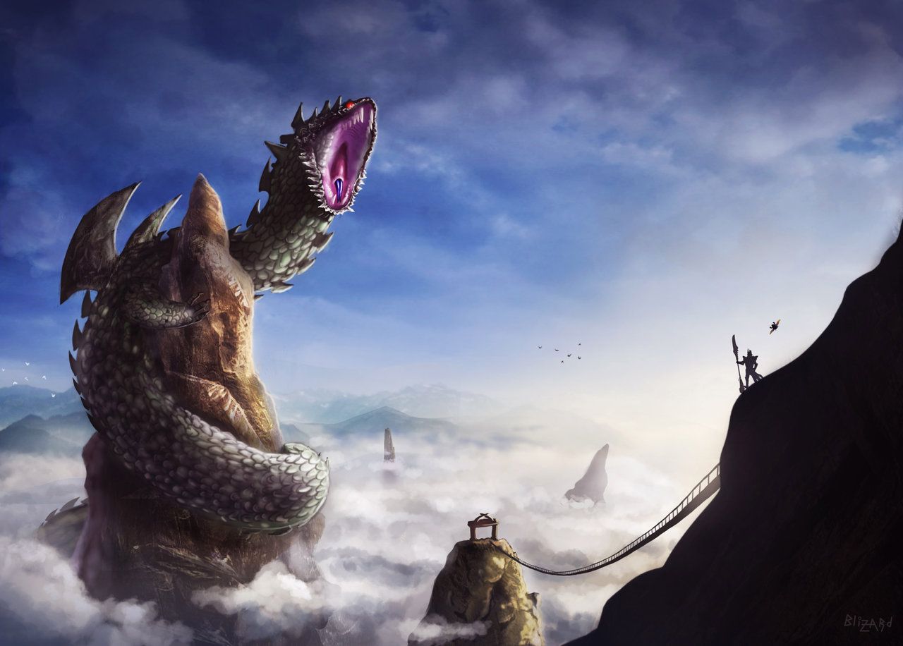 1280x916 Character research 02 (Dalamadur!). creature art, fantasy monster, mythical creatures art