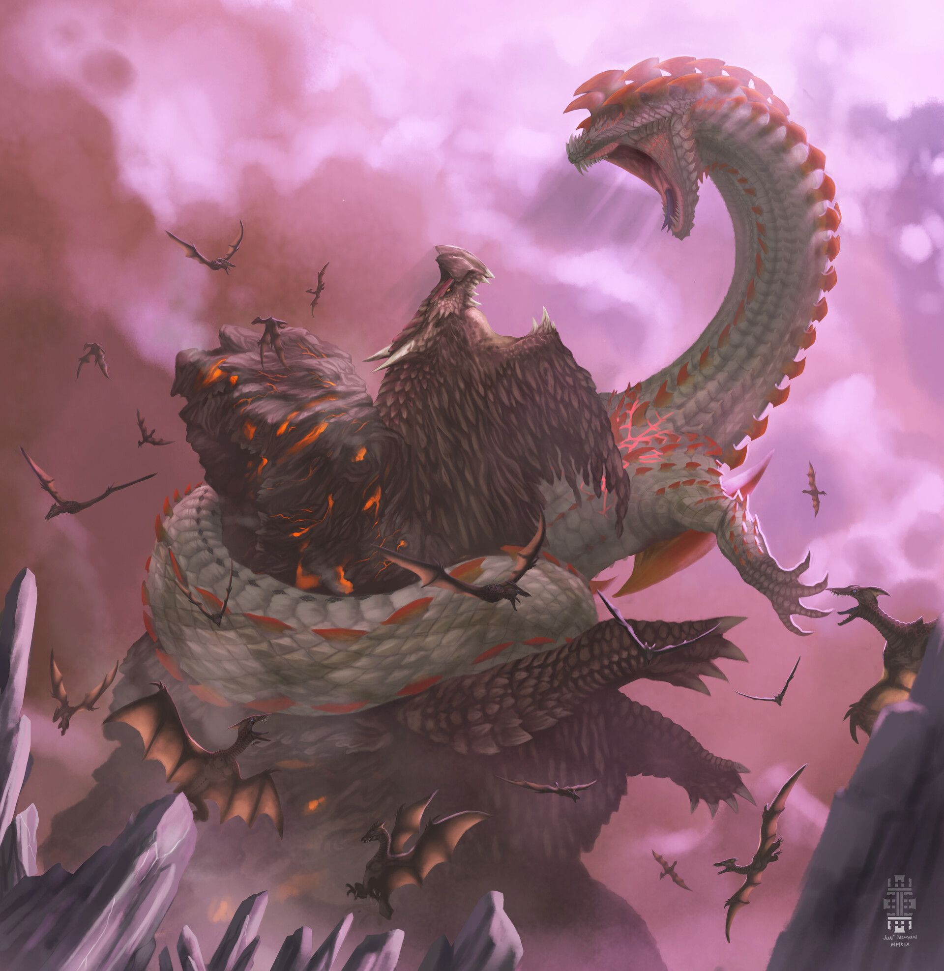 1920x1975 Zorah Vs Dalamadur (art By Lone Scarab)