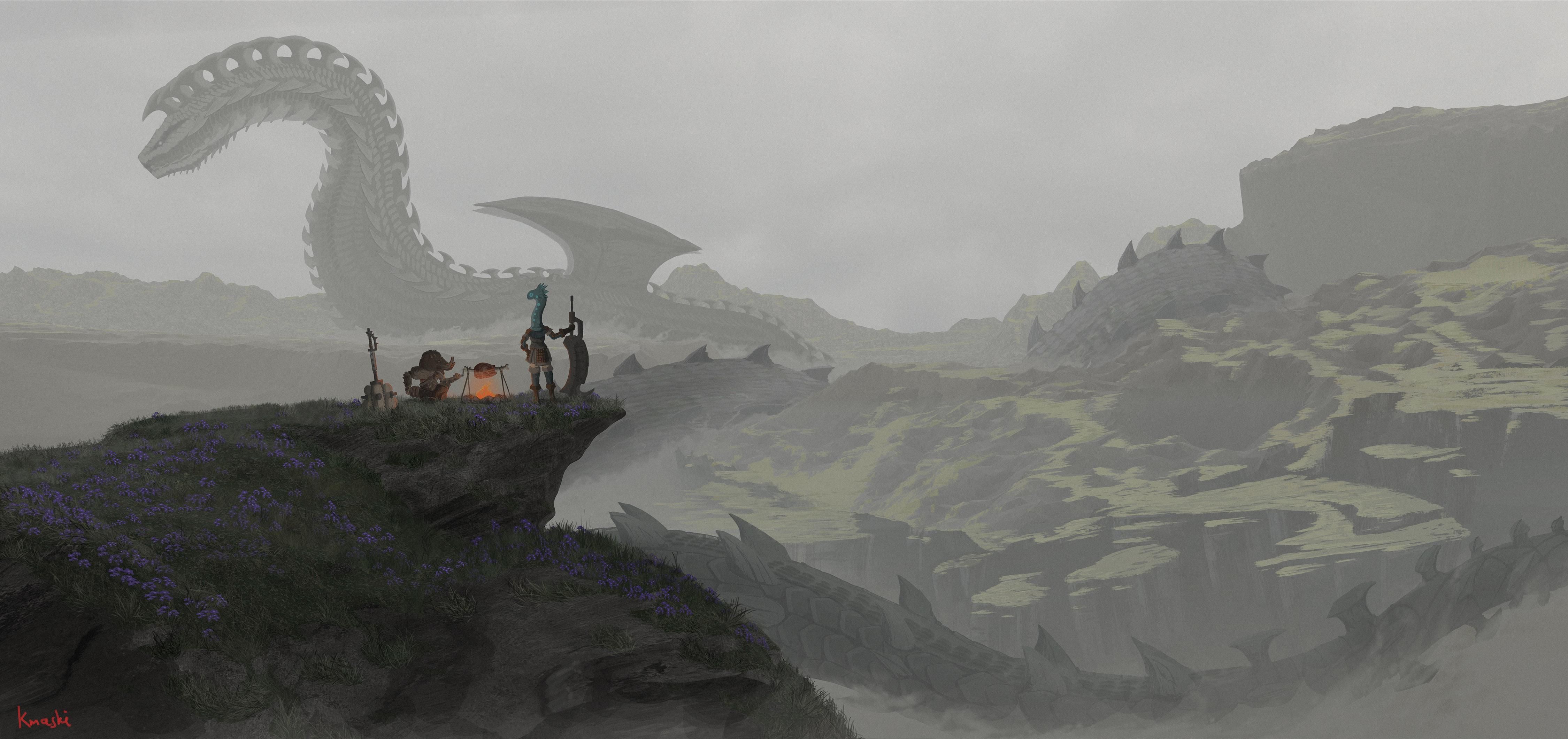 4500x2122 Dalamadur slithering and chilling [oc]