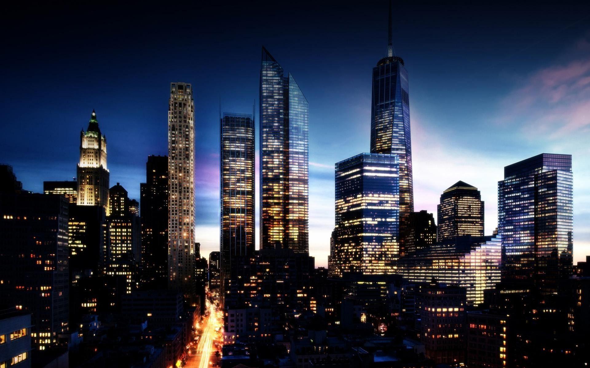 1920x1200 City Skyline Wallpaper