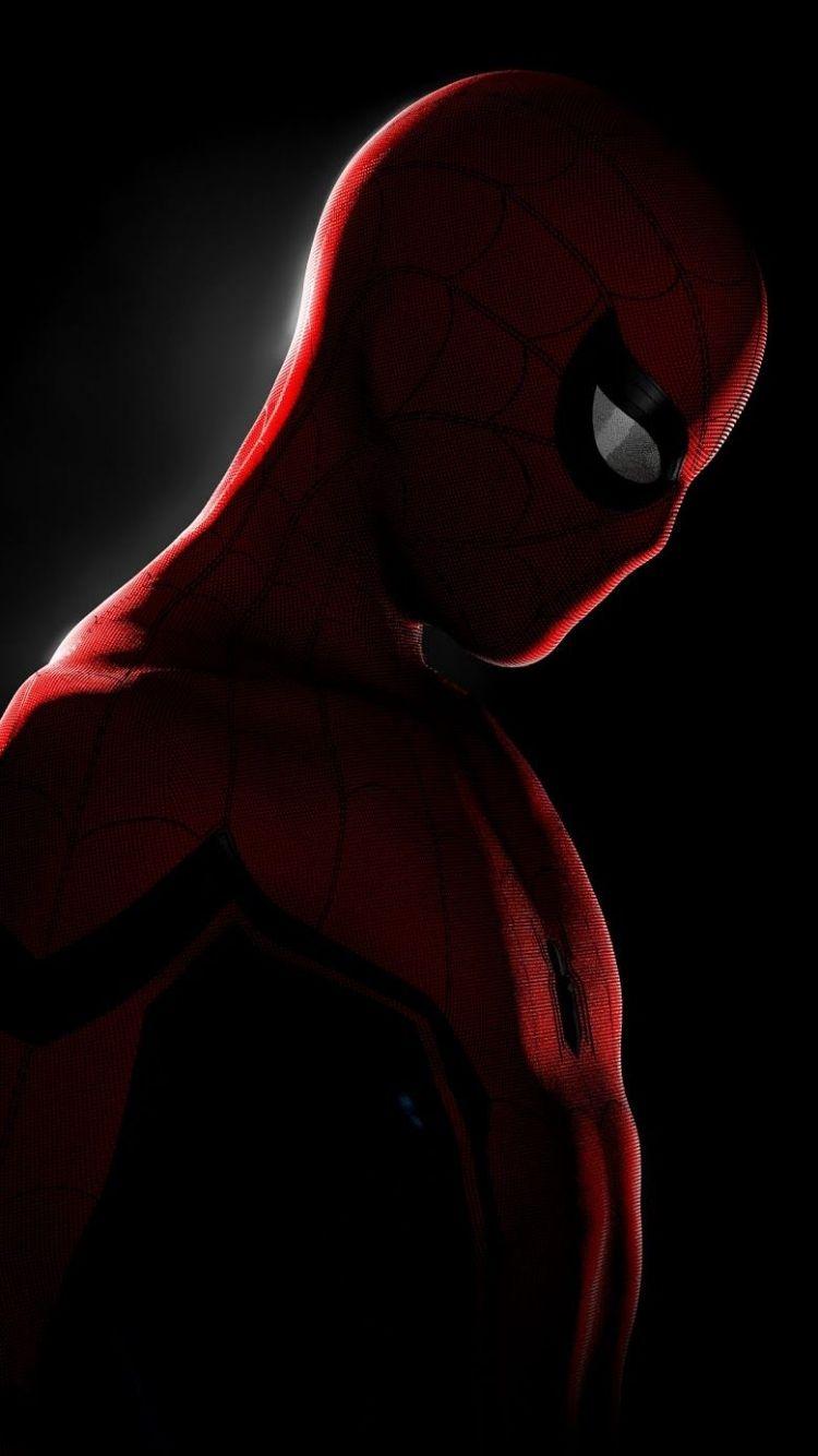 750x1334 Free download Spiderman In the Dark Deadpool Marvel wallpaper
