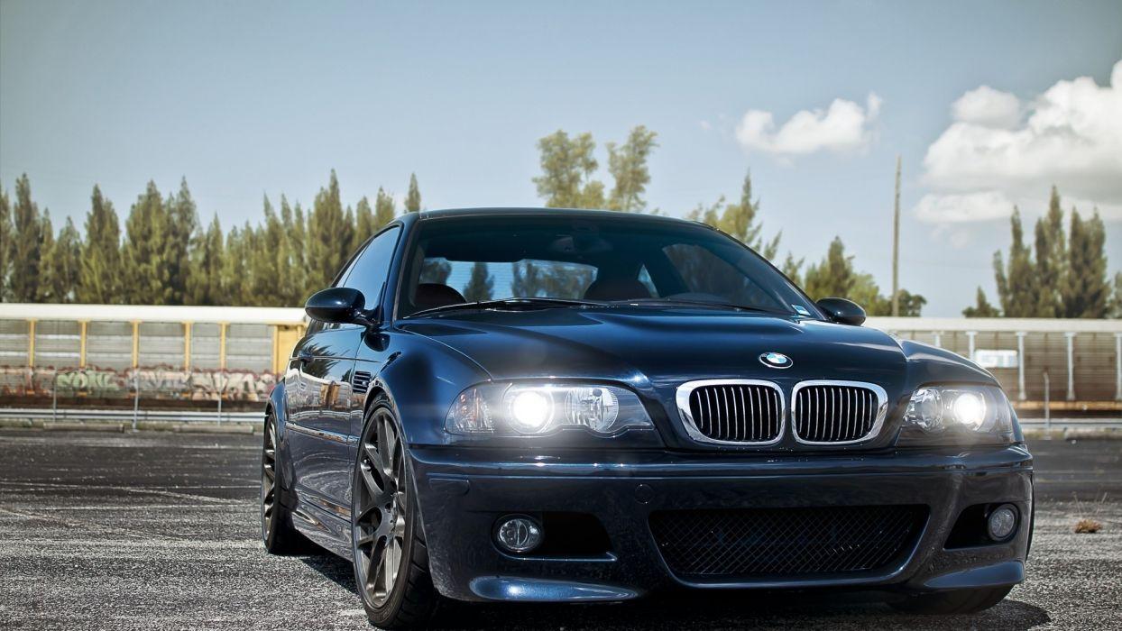 1244x700 Cars parking headlights Bmw m3 e46 wallpaperx1080