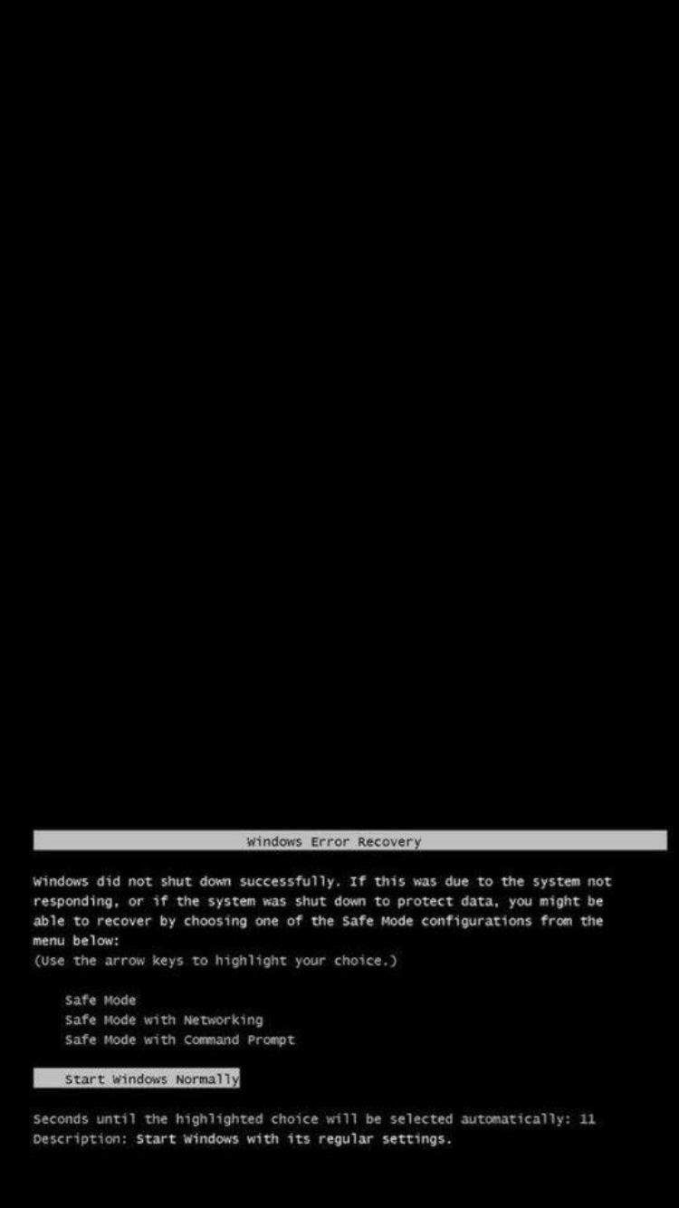 750x1334 Windows Error Wallpaper 750x
