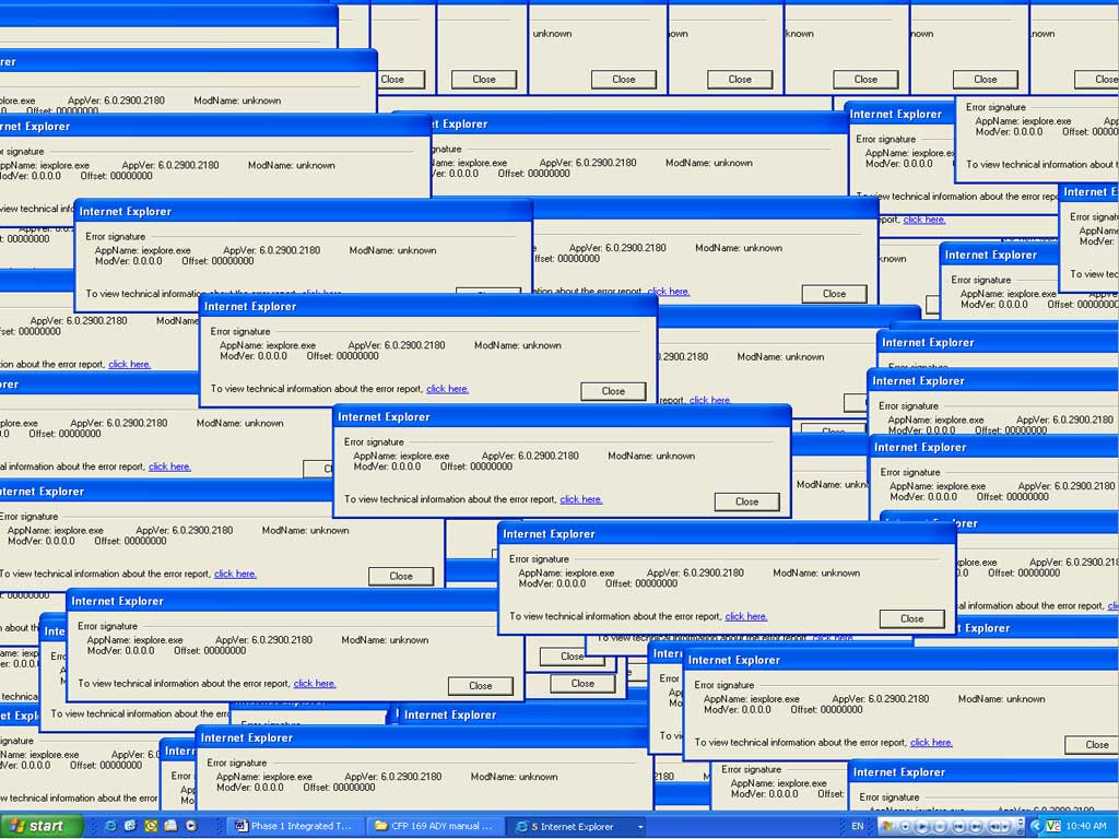 1024x768 Windows Error Wallpaper (1024x 135.6 Kb)