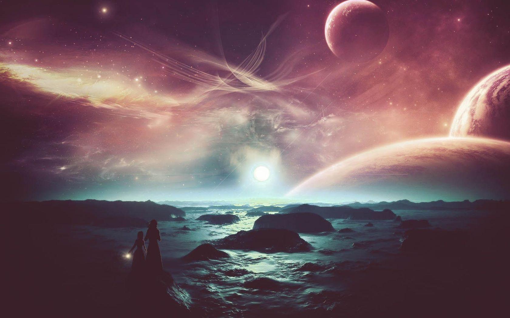 1680x1050 Alien Planet Landscapes Wallpaper