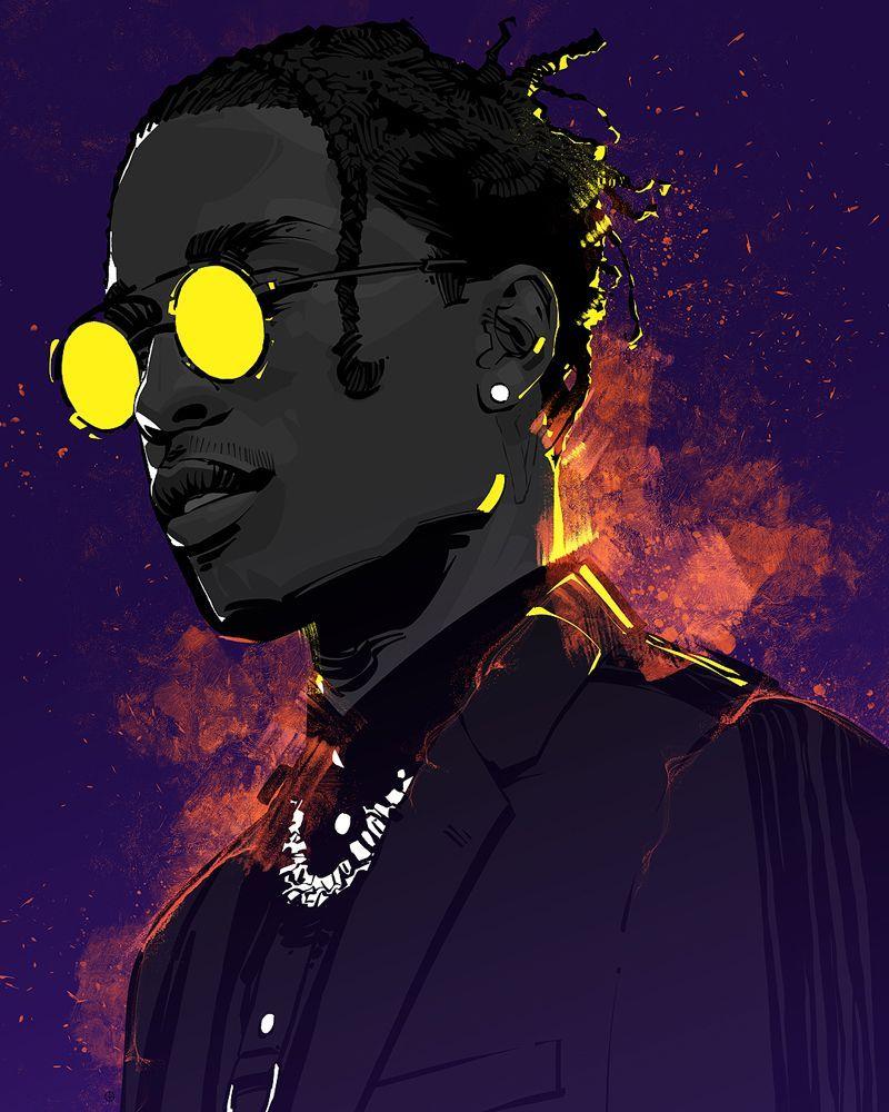 800x1000 ASAP ROCKY Mancave Poster Print. metal posters. Rapper art, Hip hop artwork, Hip hop art