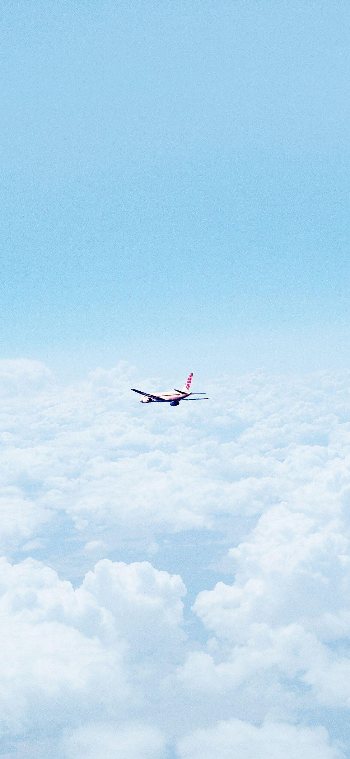 1125x2436 iPhone X wallpaper. flight sky plane