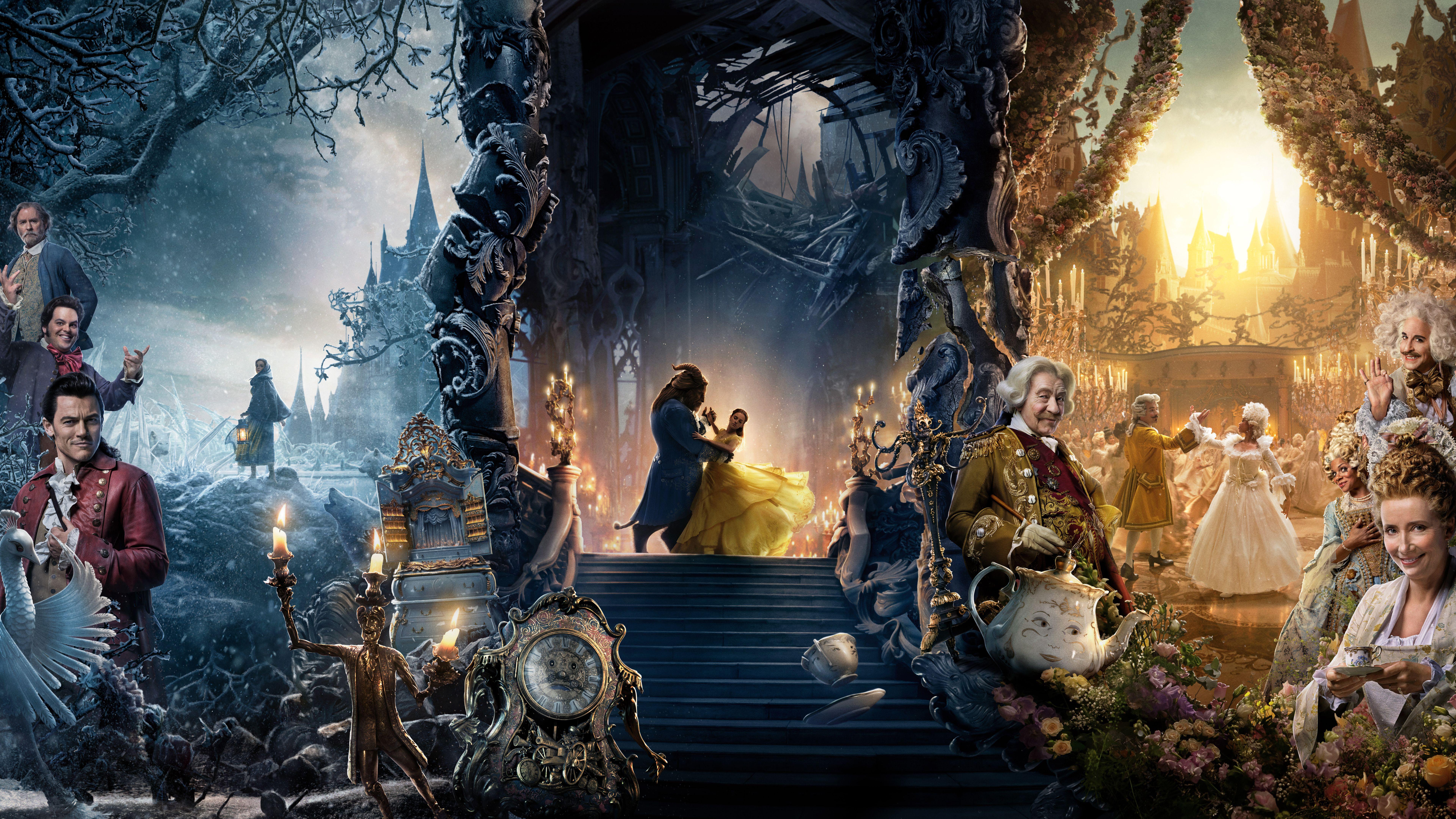 7680x4320 Beauty and the Beast 4K 8K Wallpaper