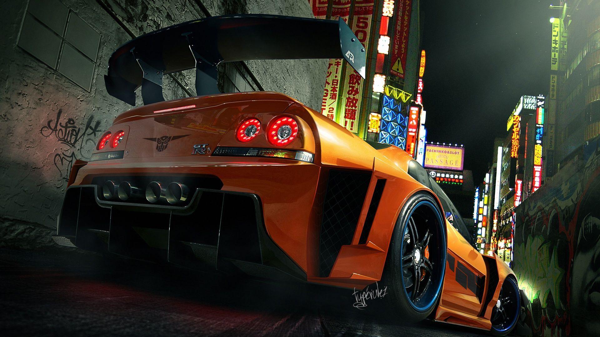 1920x1080 Awesome Nissan Skyline GTR HD Wallpaper. Nissan skyline r33