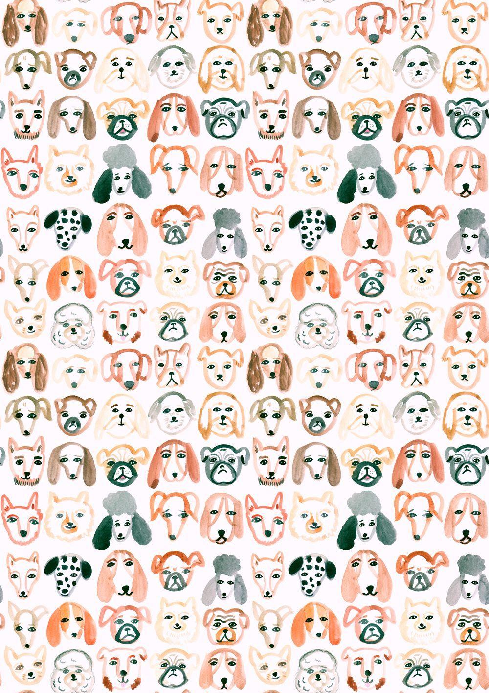 Dog Pattern Wallpapers Top Free Dog Pattern Backgrounds WallpaperAccess