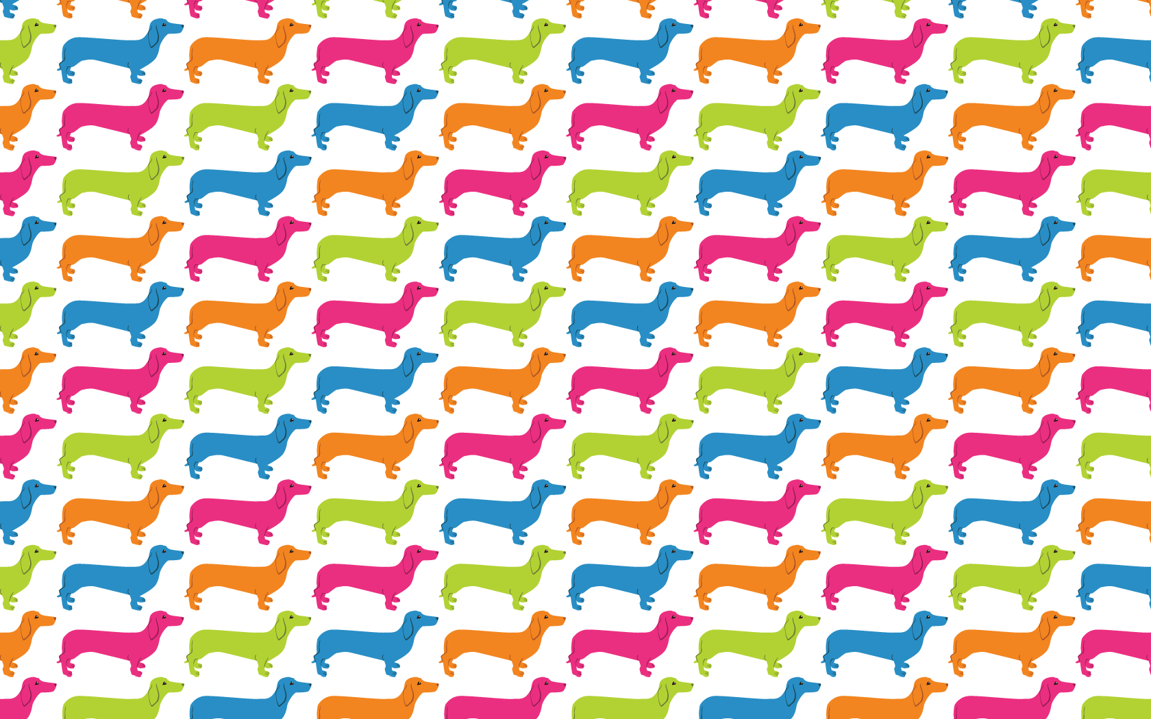 1680x1050 Pattern Design. kathrineborup. Dachshund, Estampas, Papeis de parede