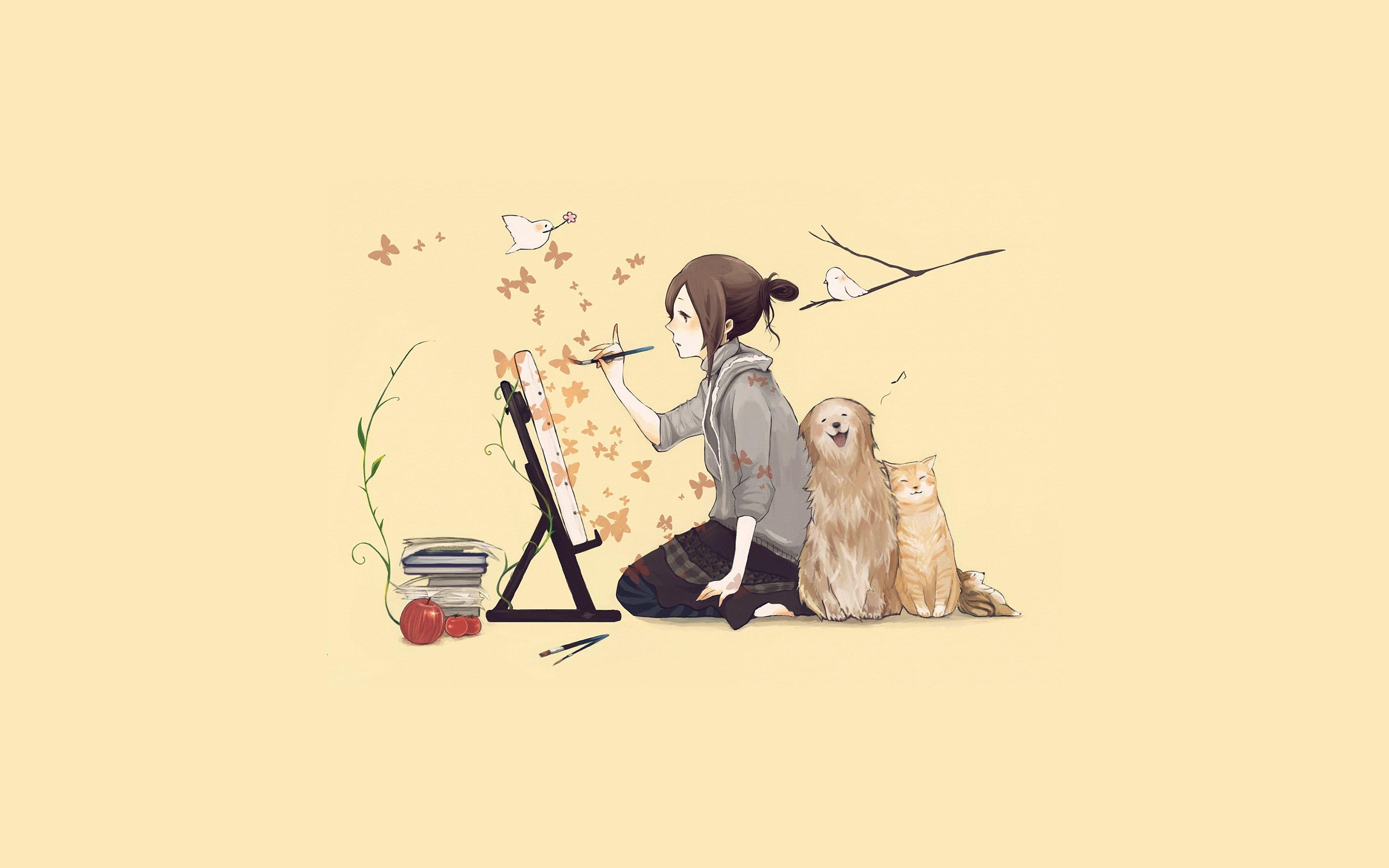 Dog Art Wallpapers - Top Free Dog Art Backgrounds - WallpaperAccess