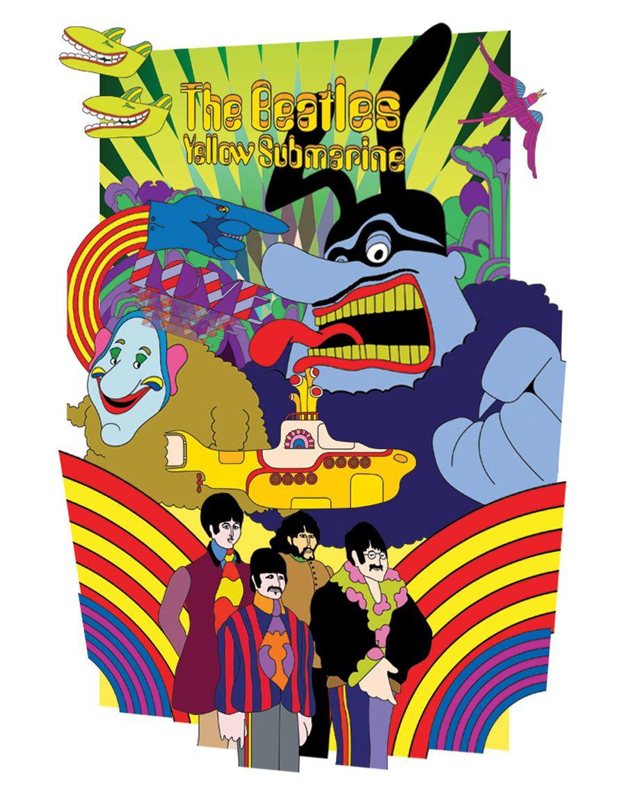 900x1137 The Beatles Wallpaper For iPhone Submarine Movie Art
