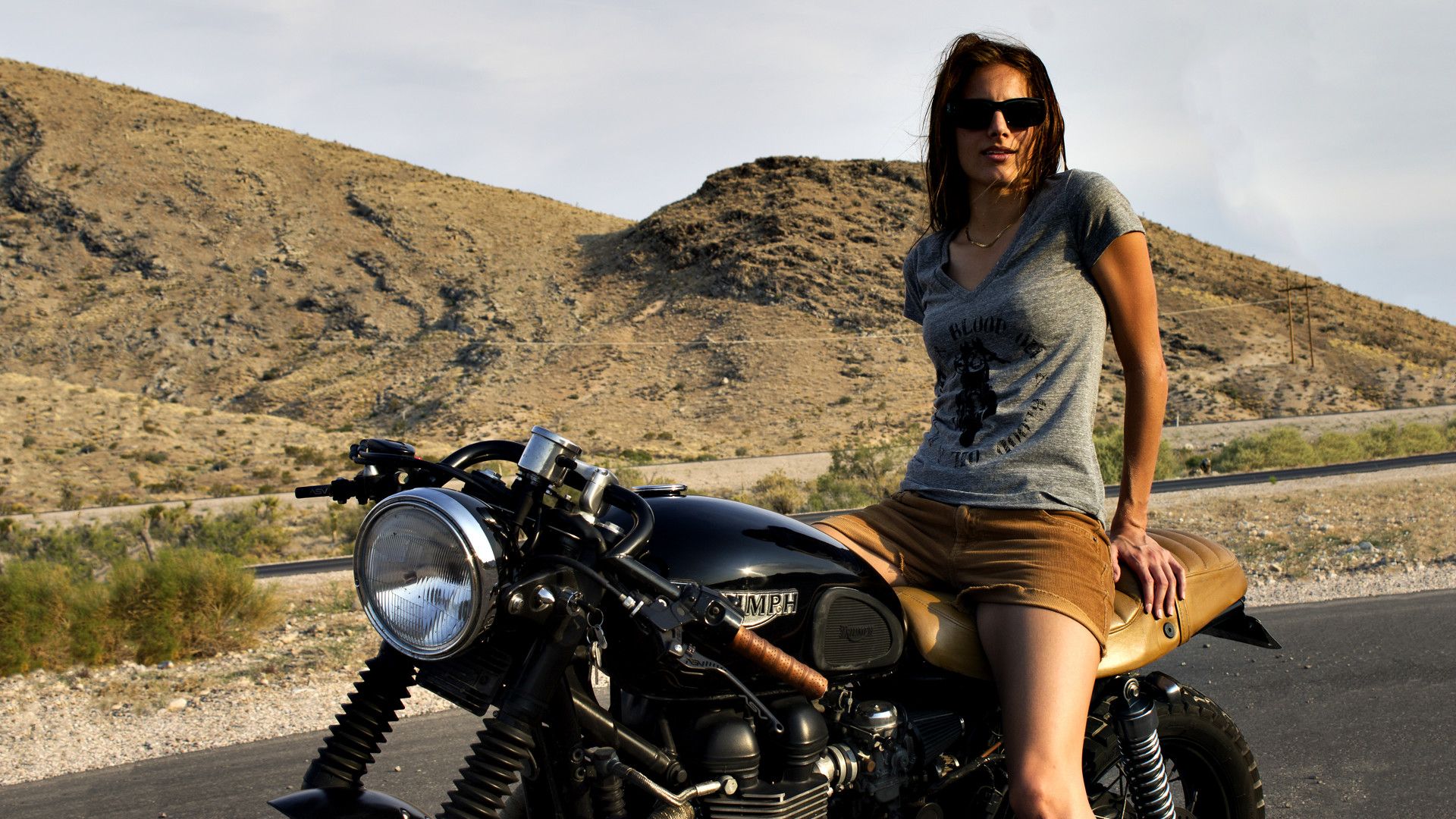 1920x1080 Chopper Girls Motorcycle Wallpaper