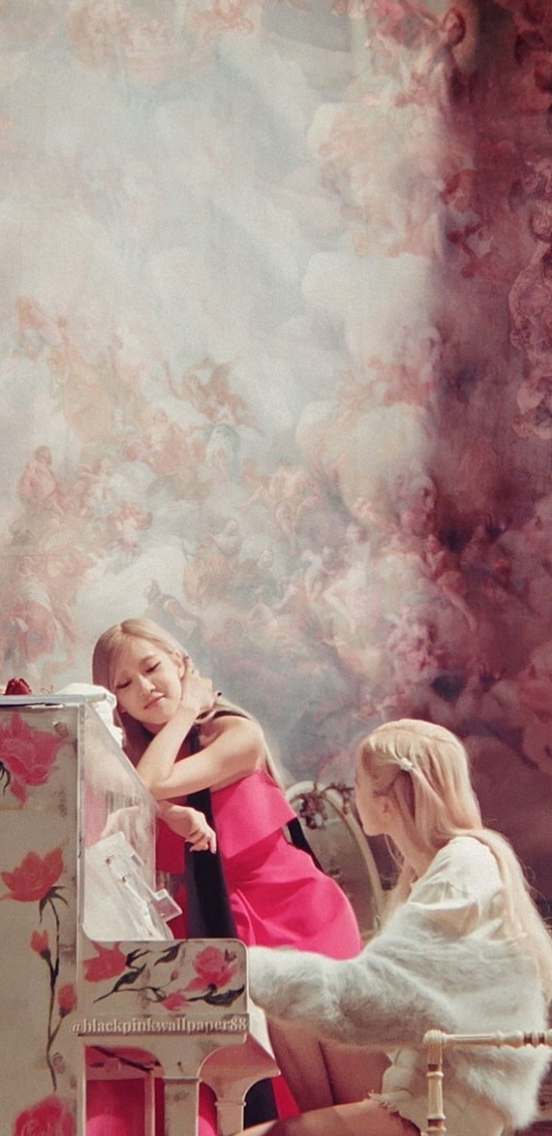 800x1644 Rose, blackpink, on the ground, park chaeyong, HD phone wallpaper