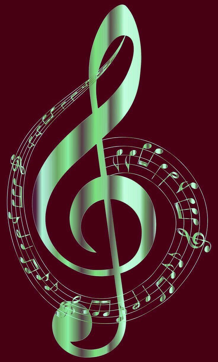 736x1223 Music Notes & Treble Clef Music Notes Background