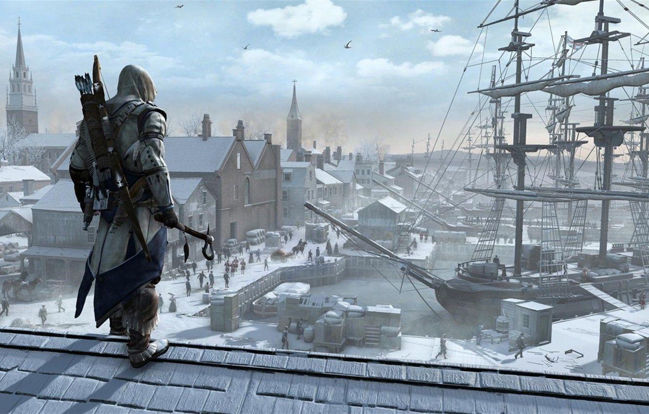 1332x850 Wallpaper Assassin's Creed III, Connor Kenway, Ratohnhaké:ton