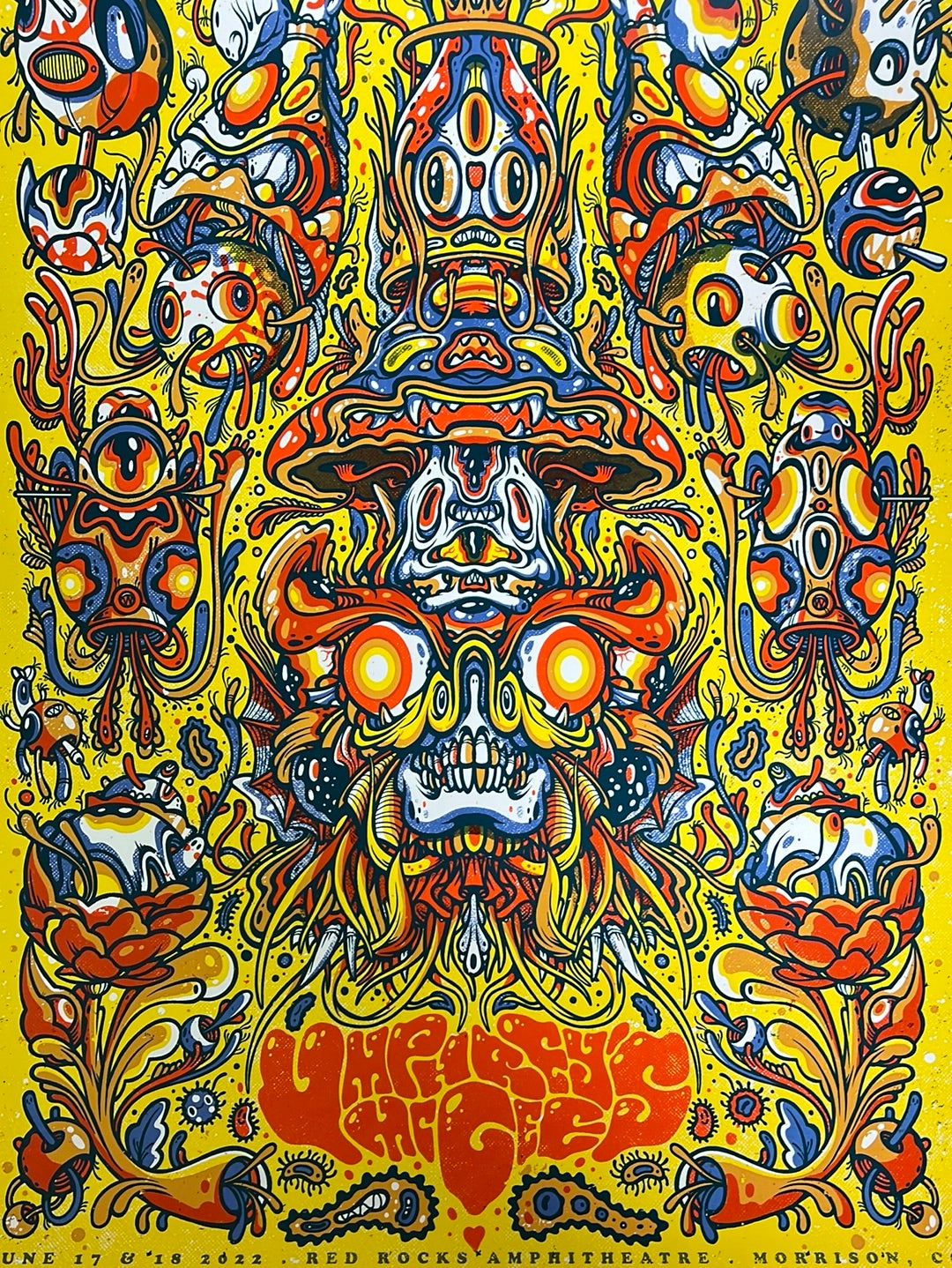 1080x1438 Umphrey's McGee Drew Millward poster Red Rocks Morrison, CO