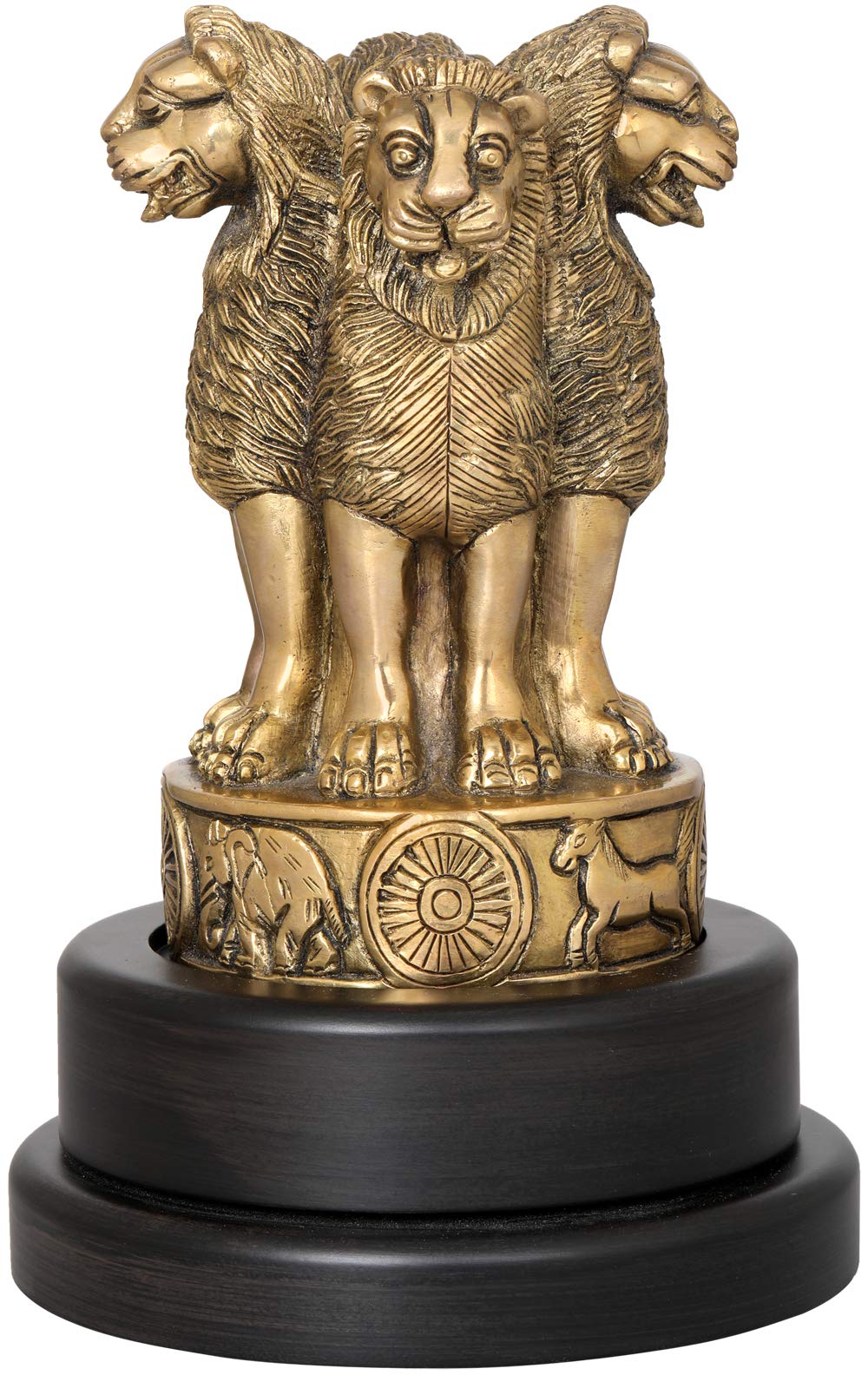 1000x1584 The National Emblem of India on Rotating Base (Adapted from Lion Capital of Ashoka at Sarnath) : Home & Kitchen