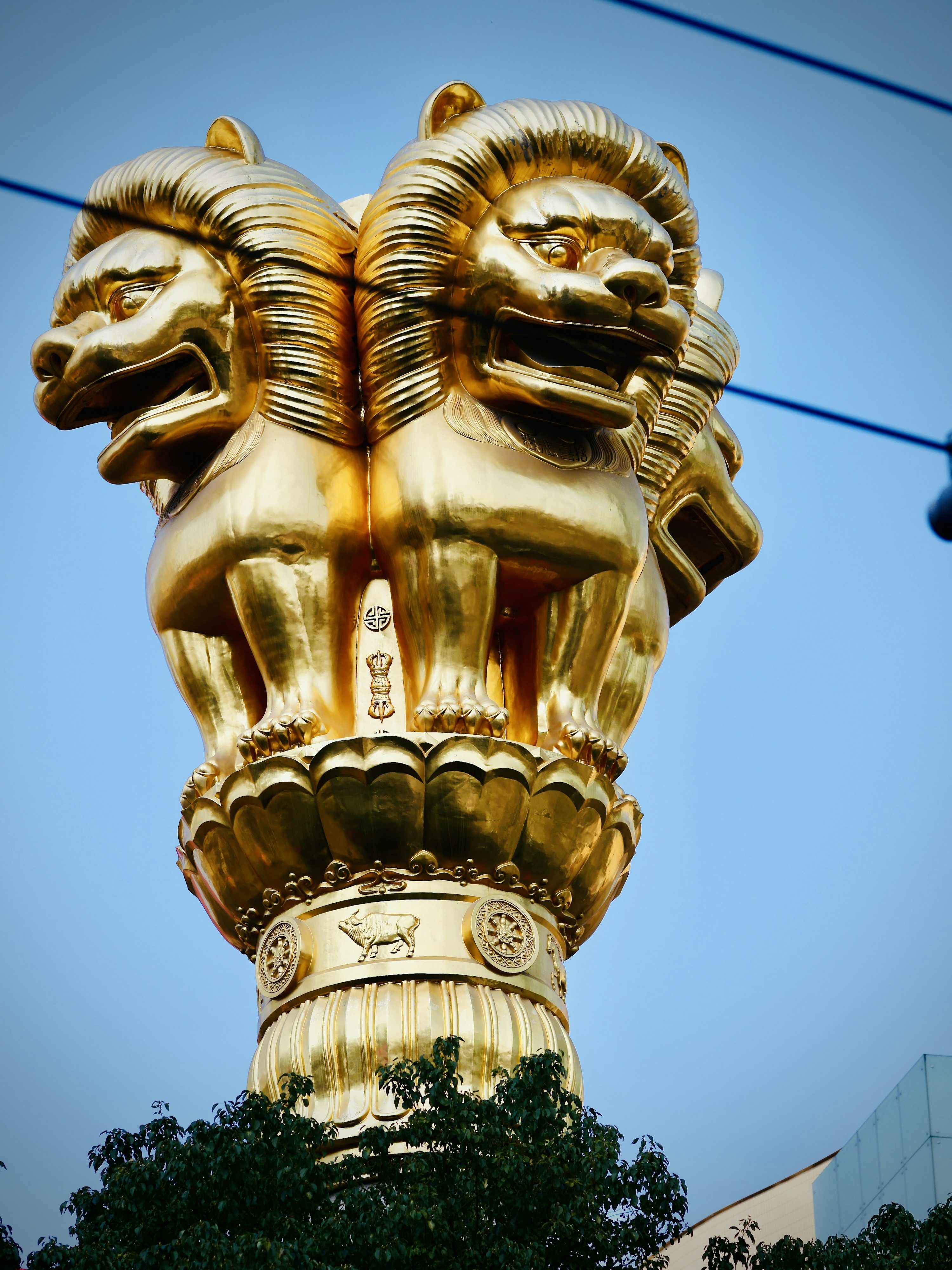 3000x4000 The emblem of india, the lion capital. photo