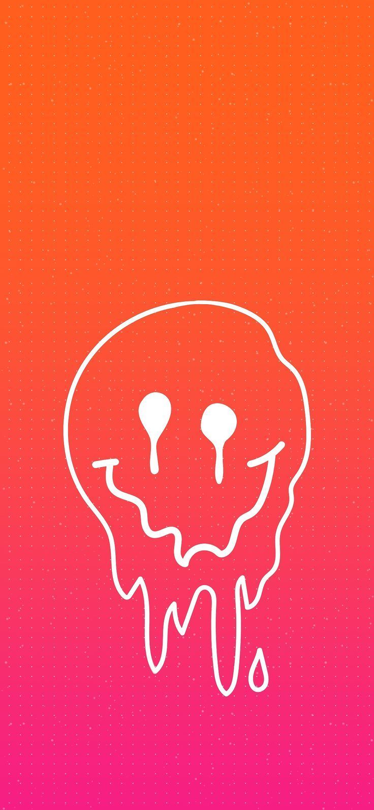 736x1592 Drippy smiley face wallpaper