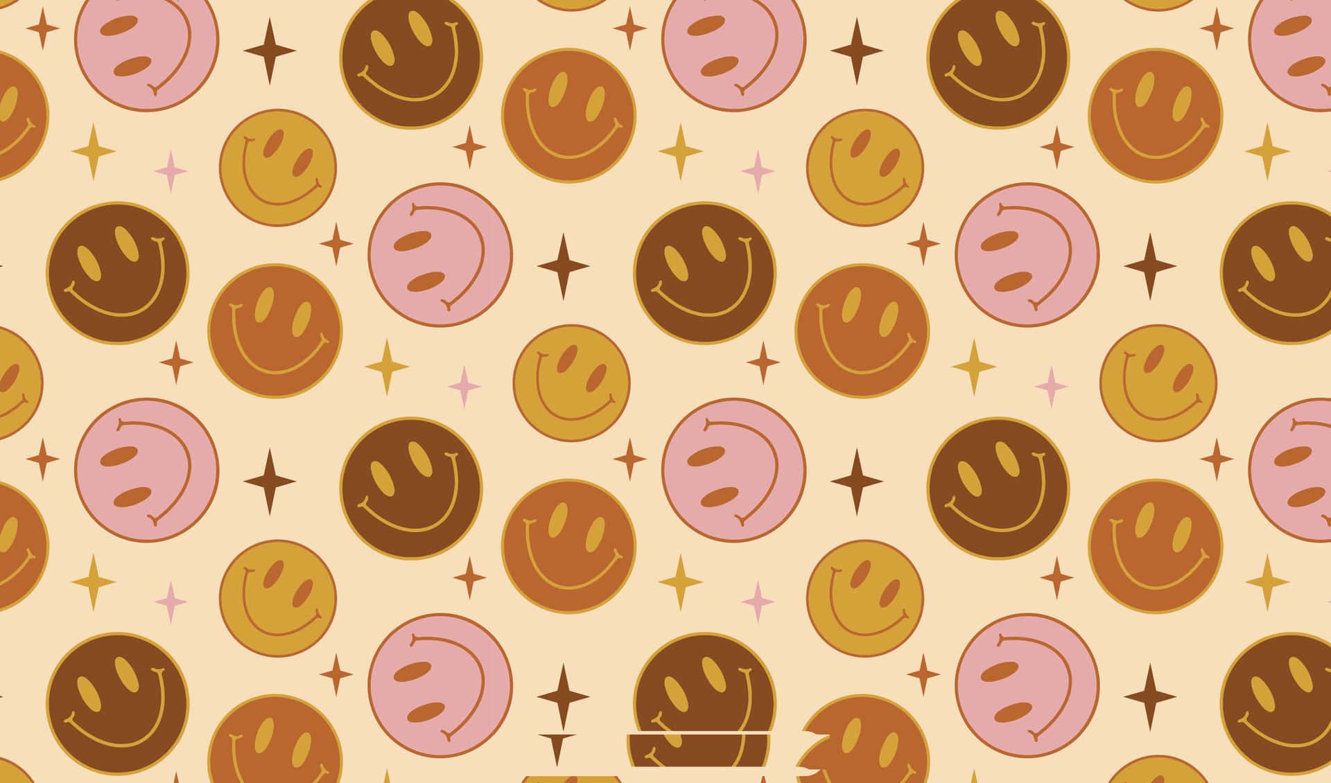 1920x1130 Preppy Smiley Face Background