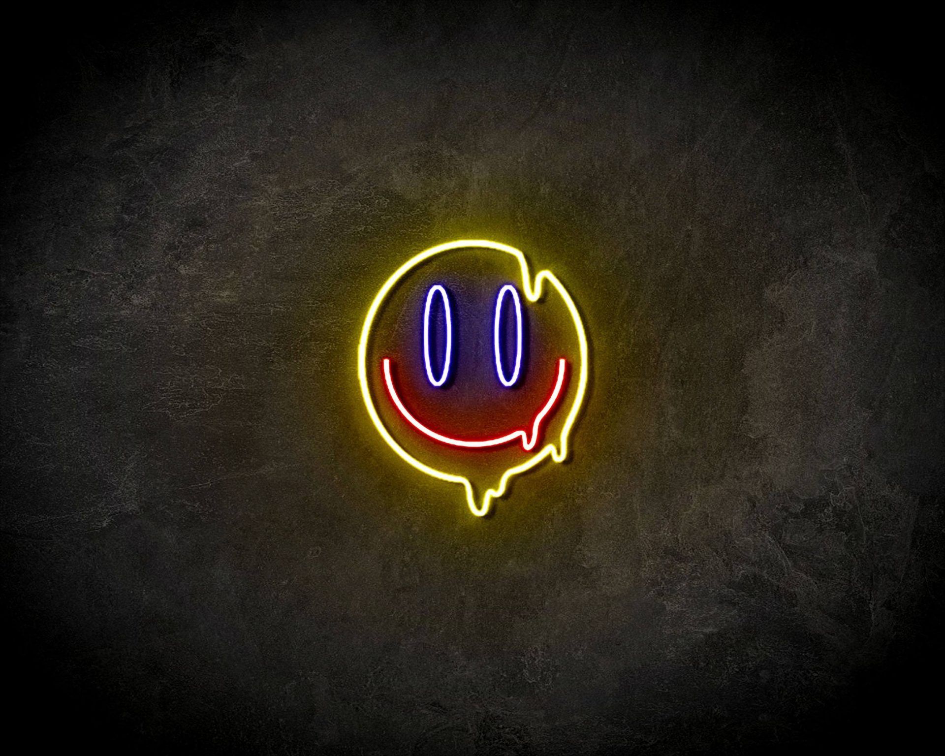 1920x1536 LED Neon Sign Drippy Smiley Neon Company