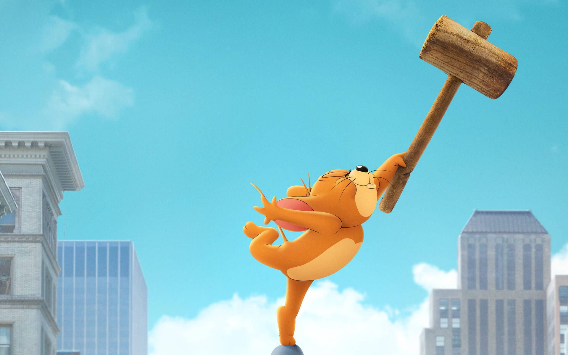 1920x1200 Jerry Mouse Wooden Hammer Wallpaper