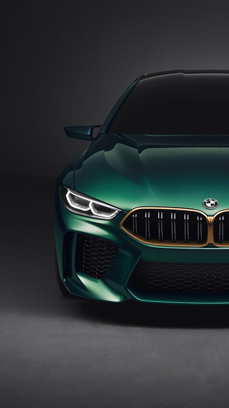 800x1422 BMW M8 GC, car, concept, desenho, front view, gran coupe, luxury, m power, vehicle, HD phone wallpaper
