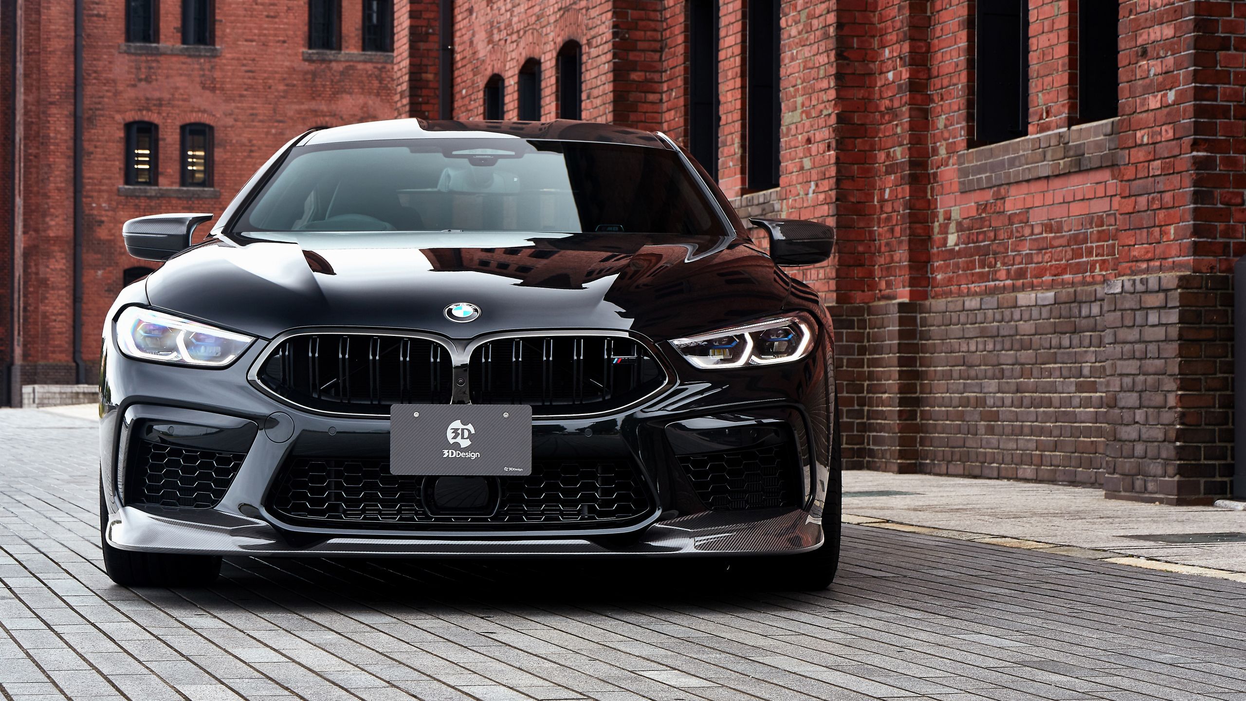 2560x1440 Black 3D Design BMW M8 Competition Gran Coupé 2020 HD Cars Wallpaper
