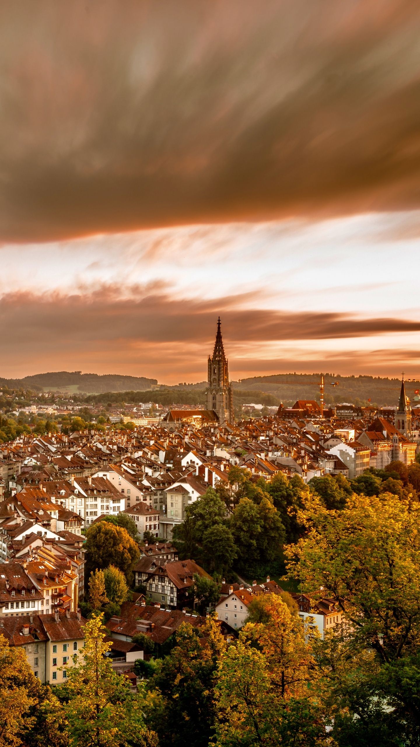 1440x2560 Desktop wallpaper: Switzerland, Man Made, Bern, City, Cityscape, Towns 4K free download for PC. 1157943