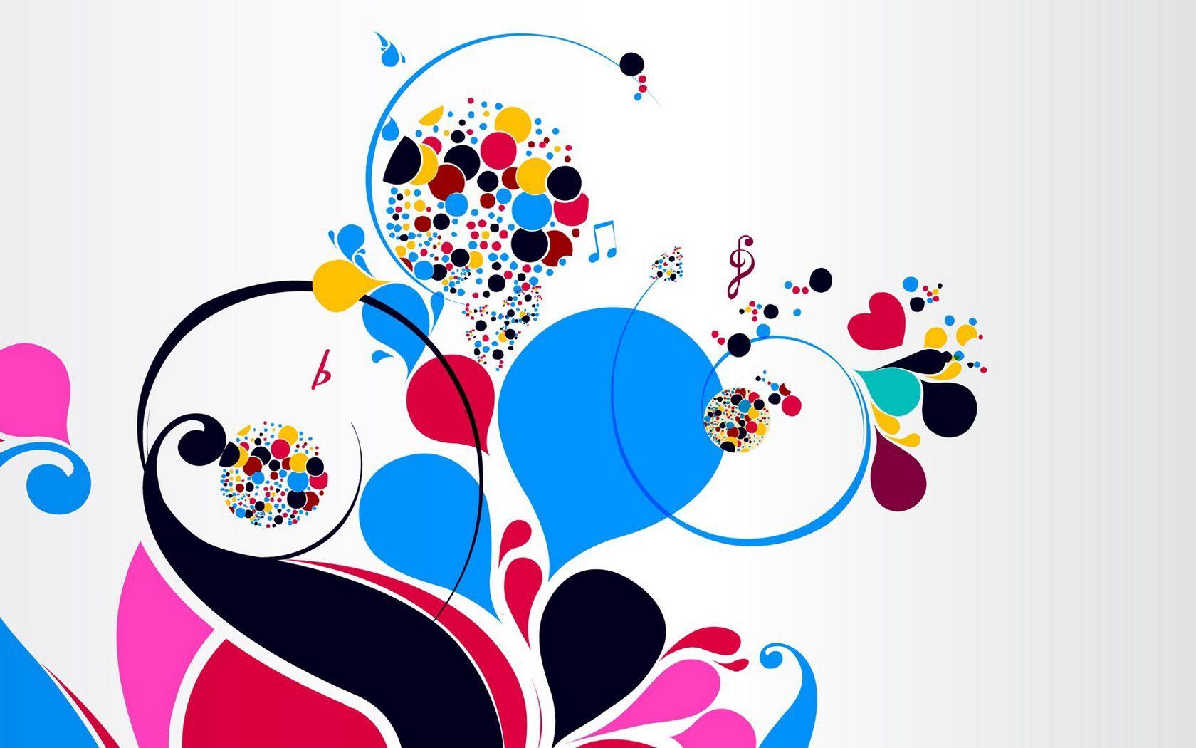 1680x1050 Download wallpaper 1680x1050 patterns, colorful, bright, notes