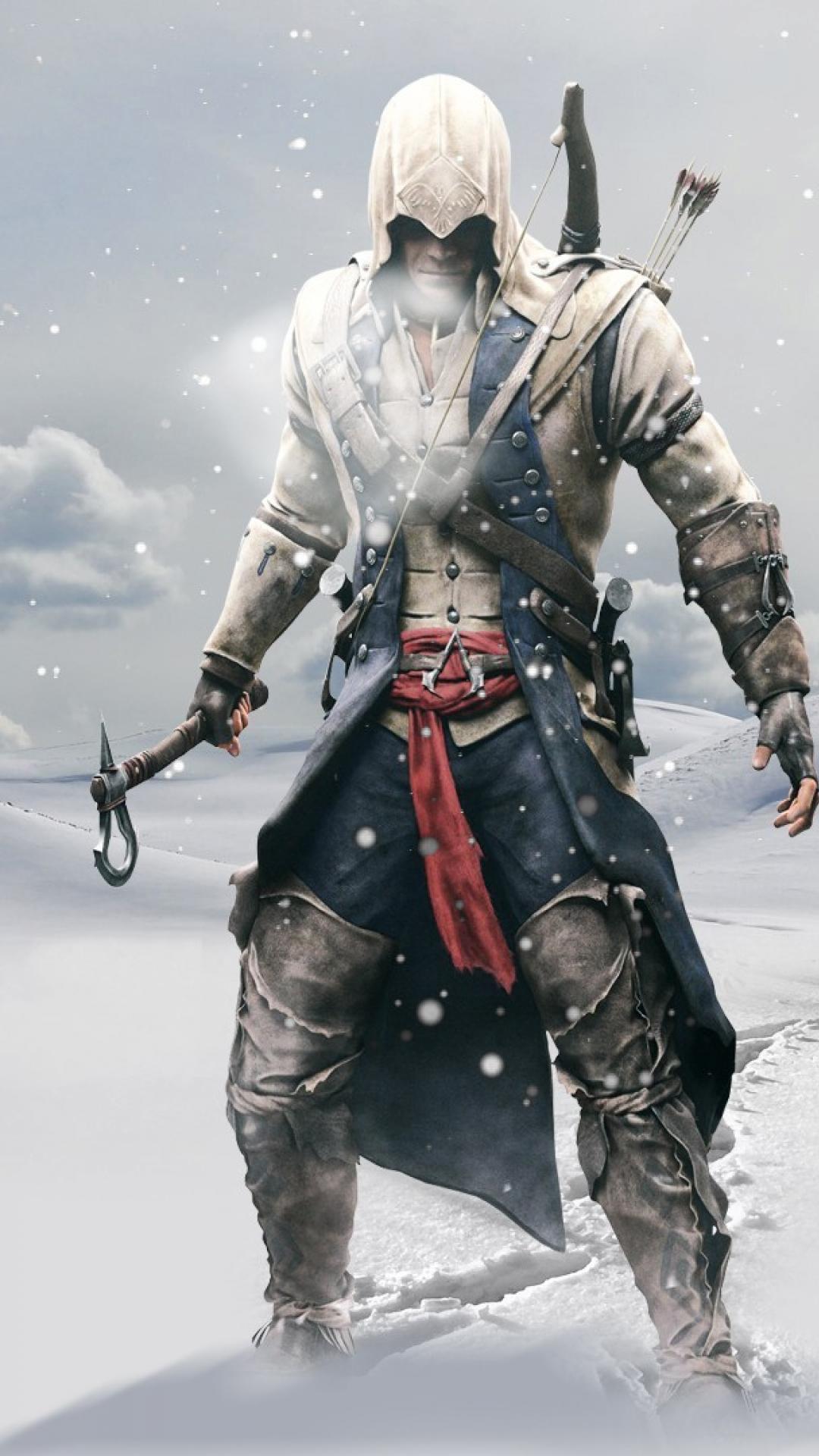 1080x1920 connor kenway iphone wallpaper