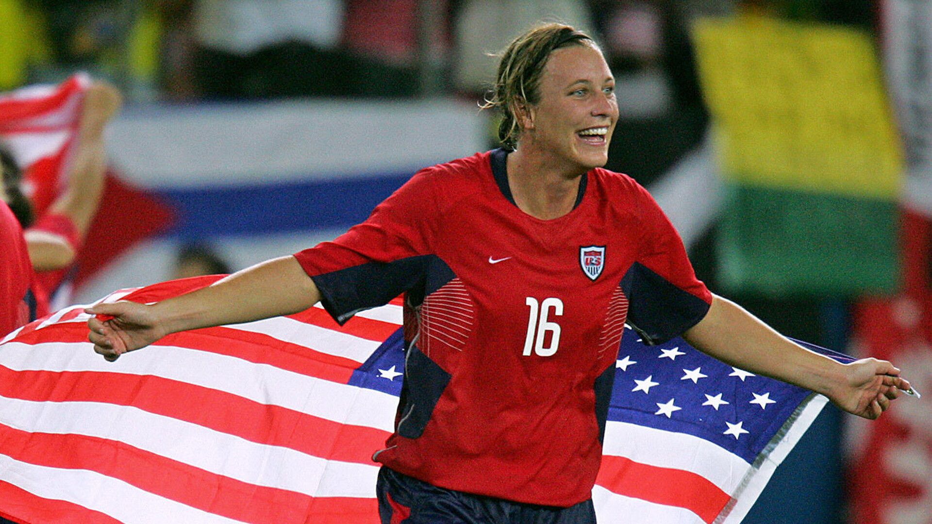 1920x1080 No. 8: Wambach's overtime goal wins gold in Athens