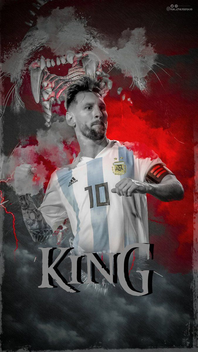 676x1200 Wallpaper : KING [ lionel messi ] Edits By : #VamosArgentina
