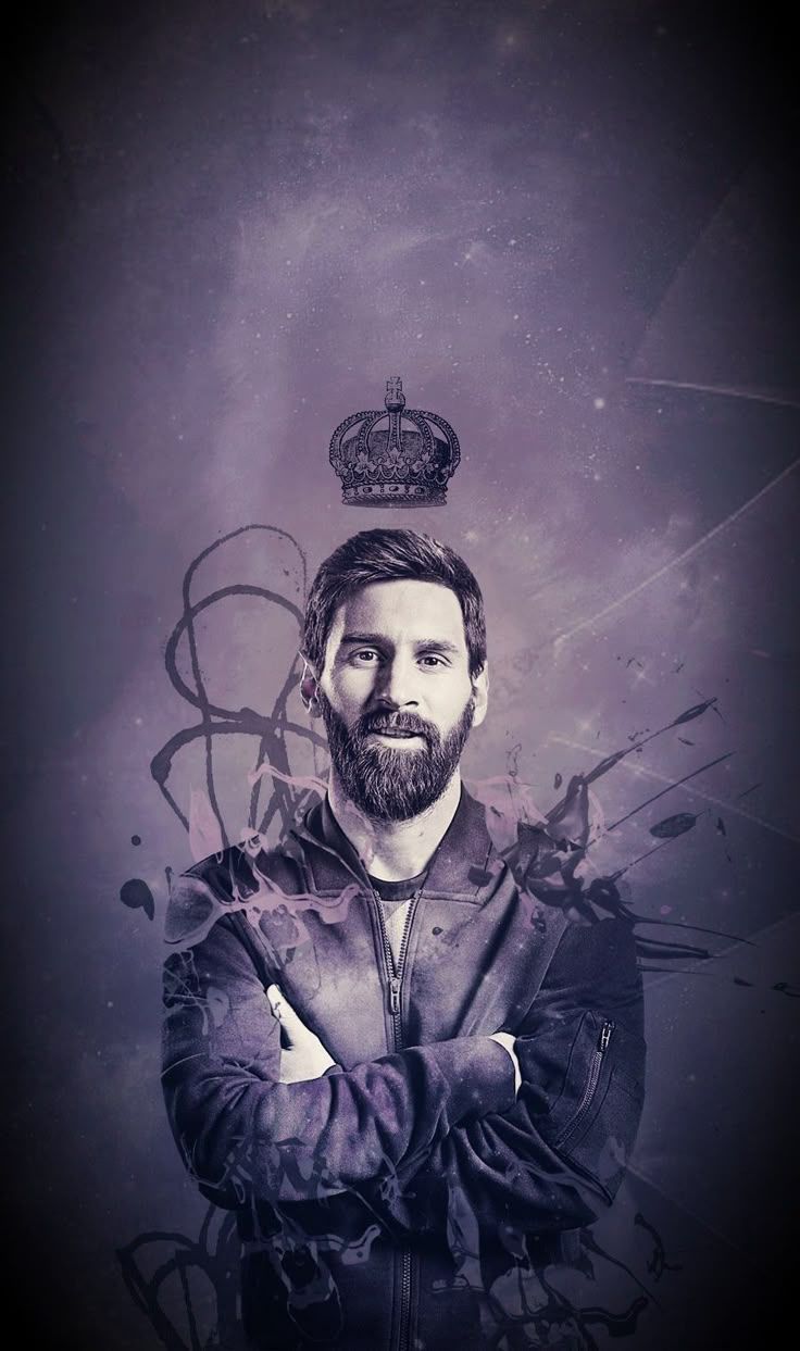 736x1243 King messi wallpaper. Messi with a crown, Lionel andrés messi, Lionel messi wallpaper