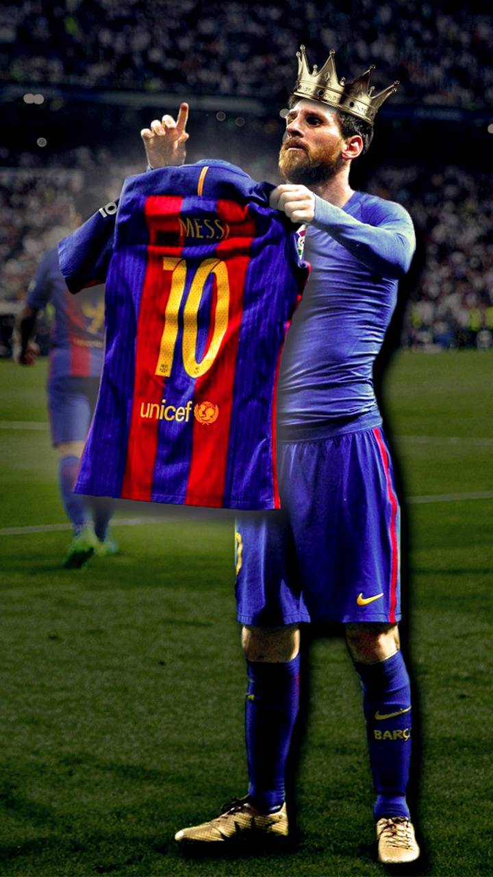 720x1280 King Messi Wallpaper
